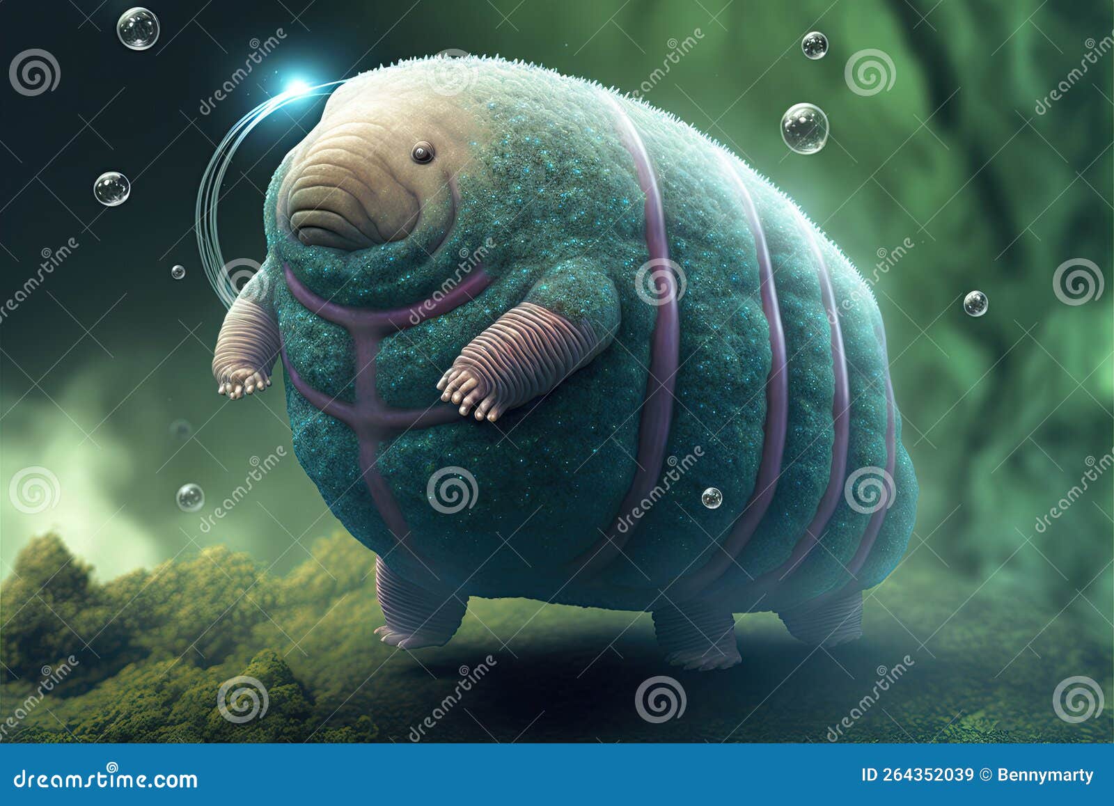 Tardigrade or Water Bear stock illustration. Illustration of worm