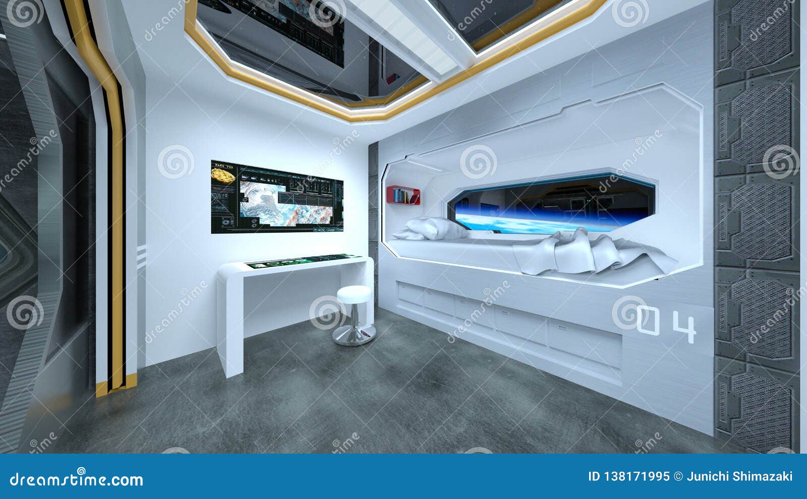 3d Cg Rendering Of Space Station Stock Illustration