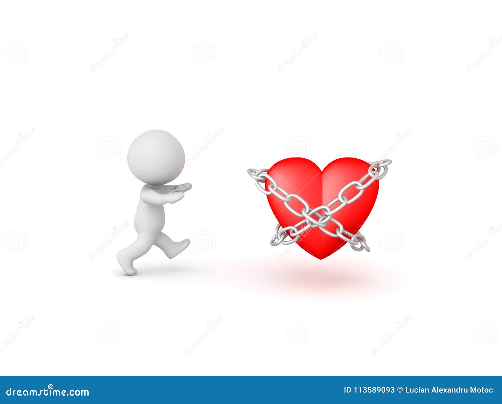 Forbidden Love Between Man And Woman Royalty-Free Cartoon