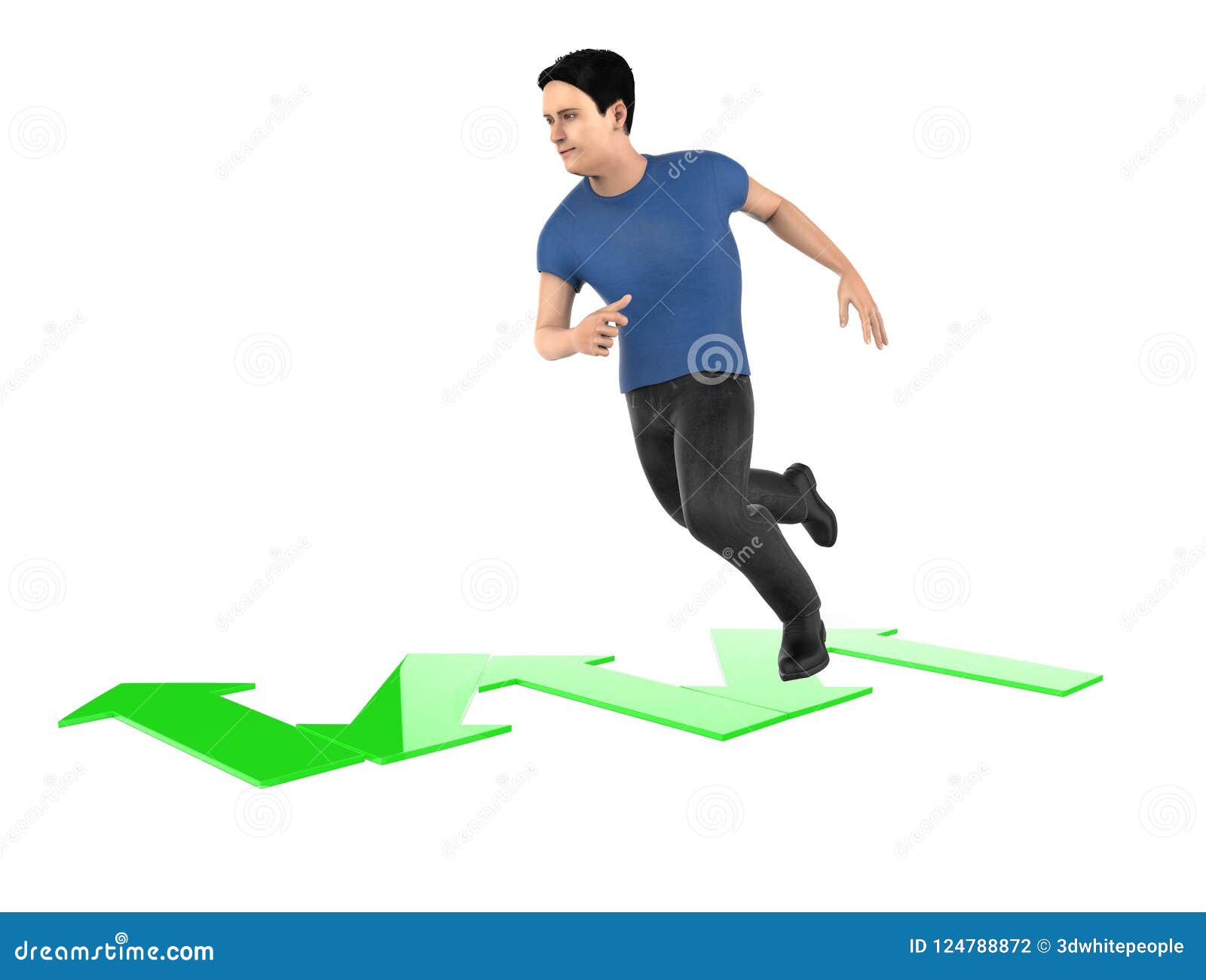 3d Character Man Walk Over An Zig Zag Arrow Stock Illustration Illustration Of Graphic Isolated 3d Character Man Walk Over An Zig Zag Arrow Stock Illustration Illustration Of Graphic Isolated