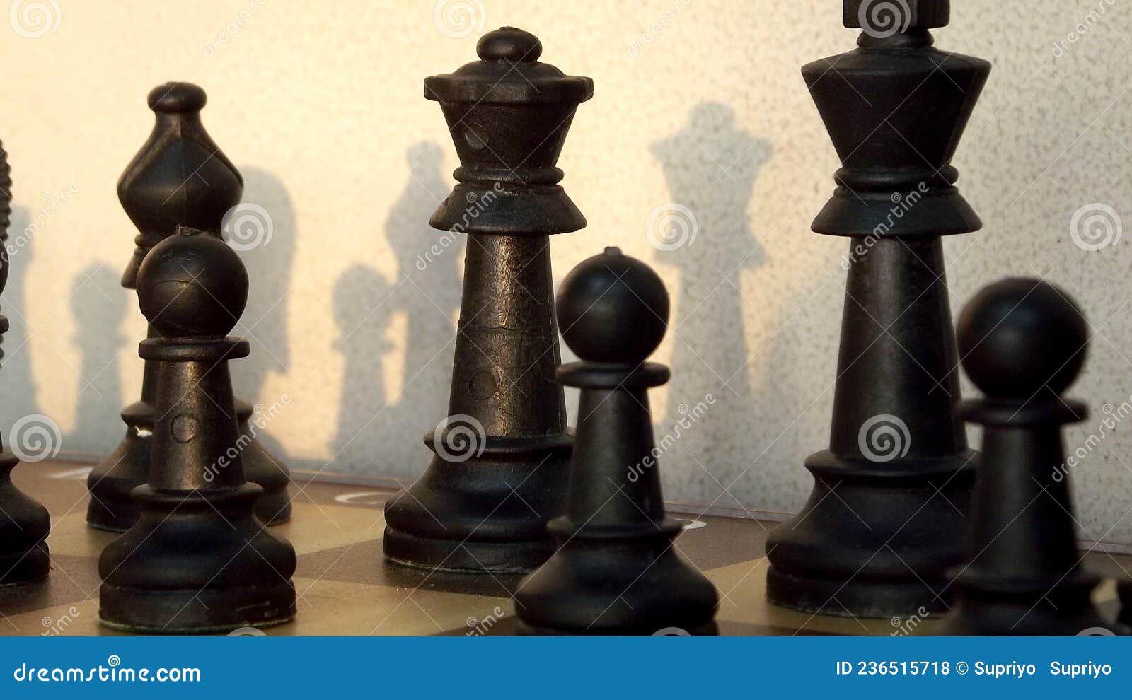 3D Chess Pieces that are Clearly Visible Stock Photo - Image of players,  visible: 236515718