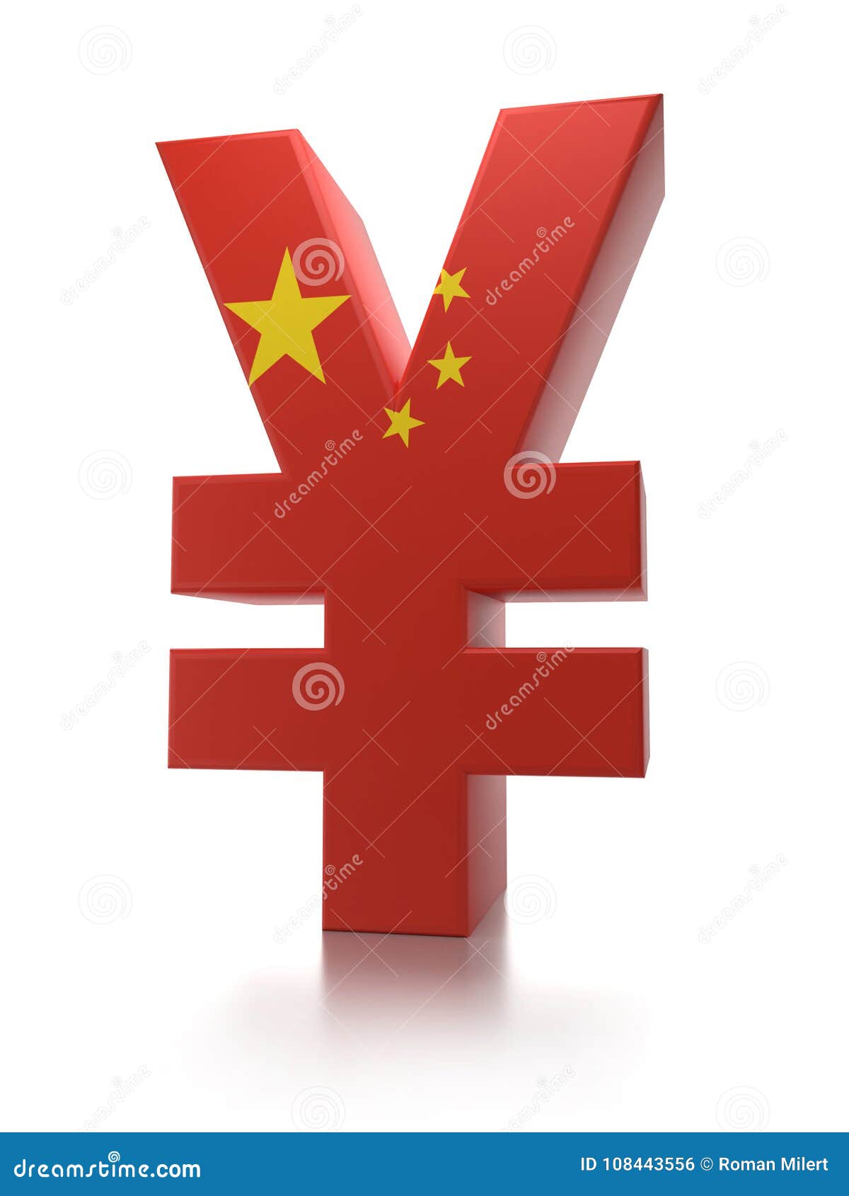 3D Chinese Yuan Currency Symbol Stock Illustration - Illustration of ...
