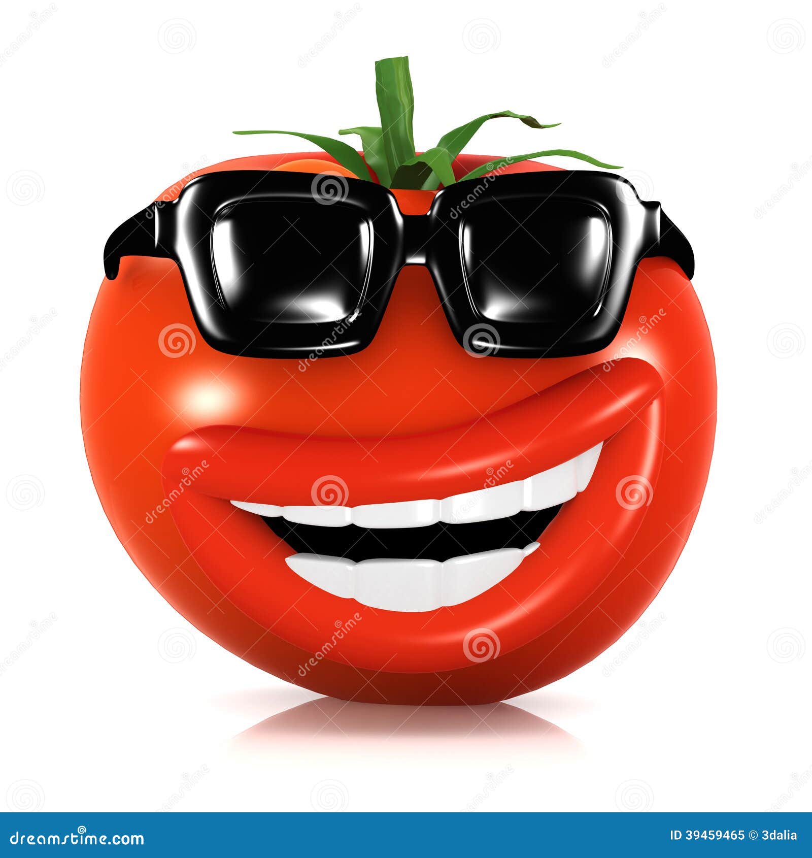 3d Cool tomato stock vector. Illustration of gourmet 39459465
