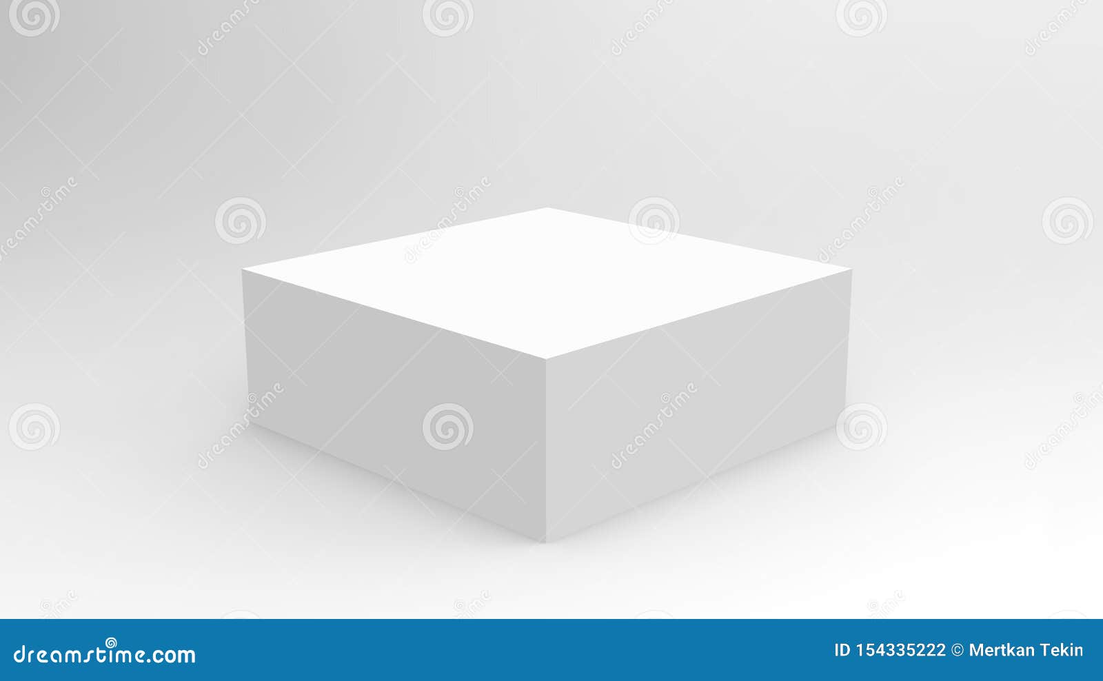 Download 3d Cube Box Render On Isolated Background For Product ...