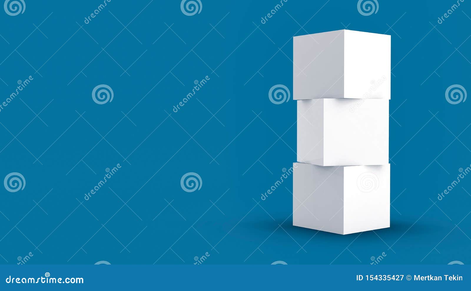 Download 3d Cube Box Render On Isolated Background For Product ...