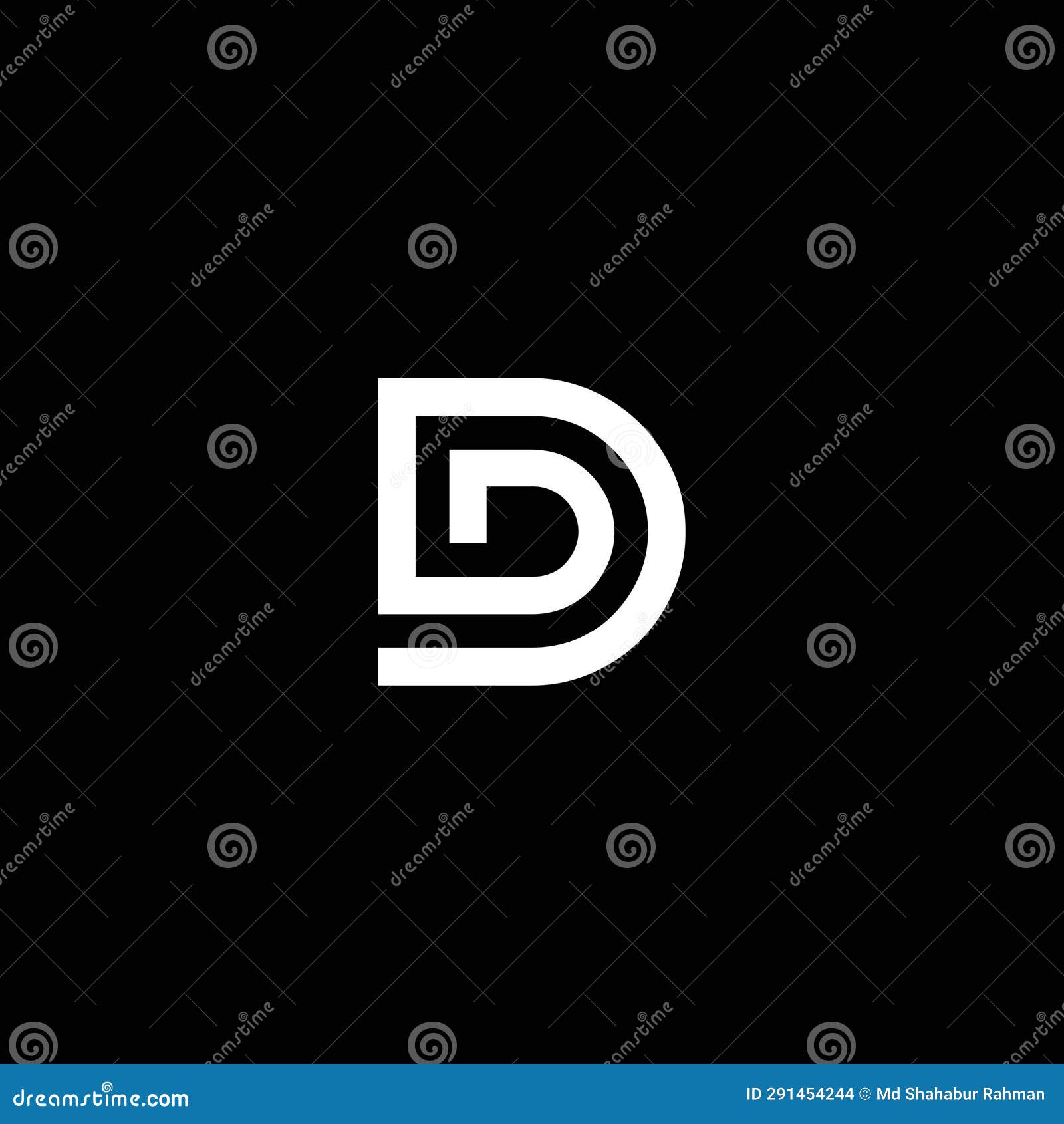 d or dd letter s for abstract logo, icon, monogram.