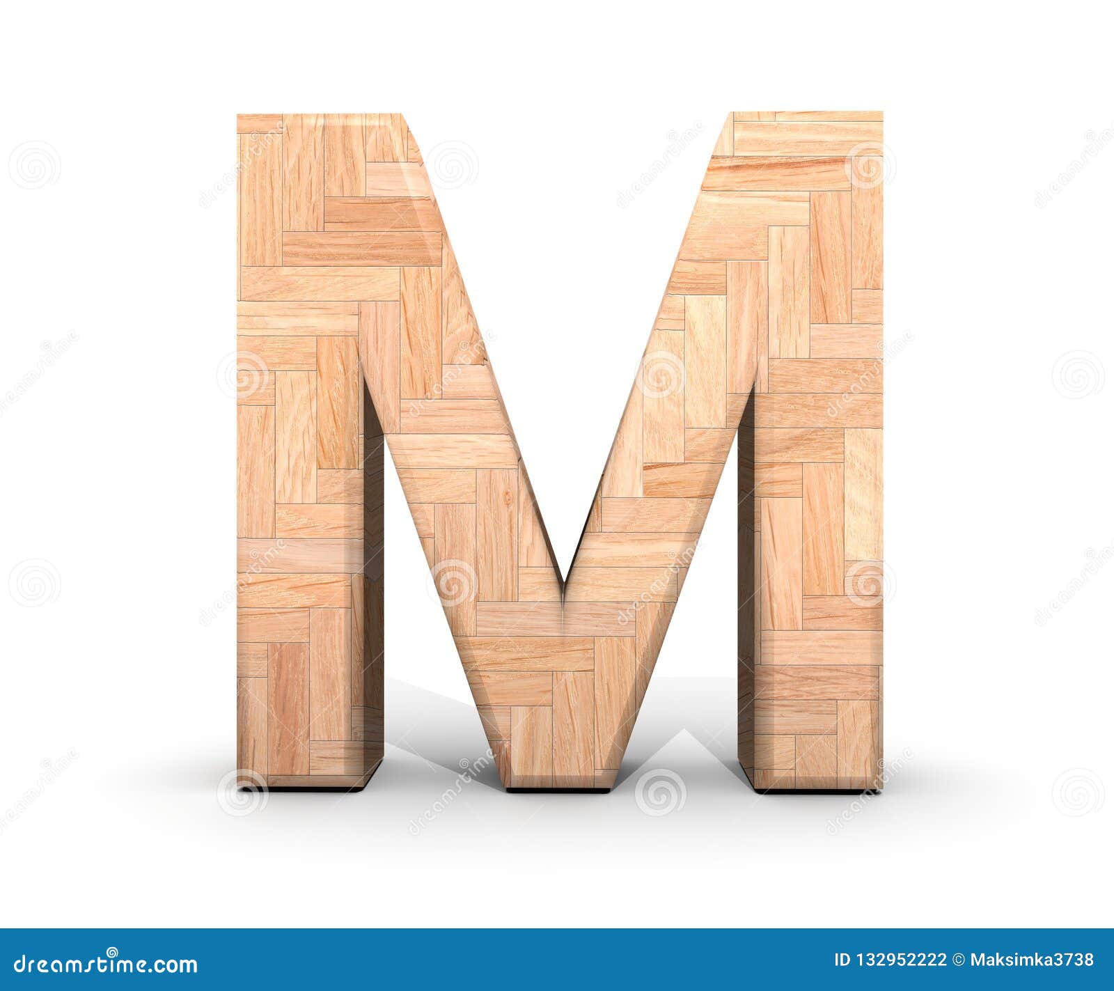 Wooden Letter M - Bilscreen