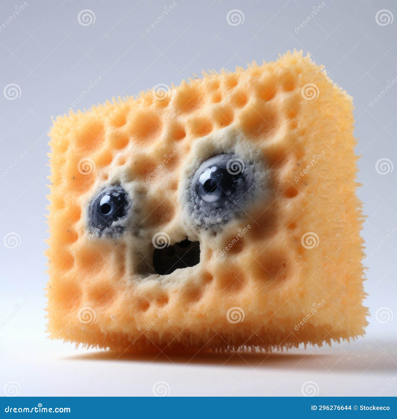 spongy eye head 3d rendered model in nintencore style