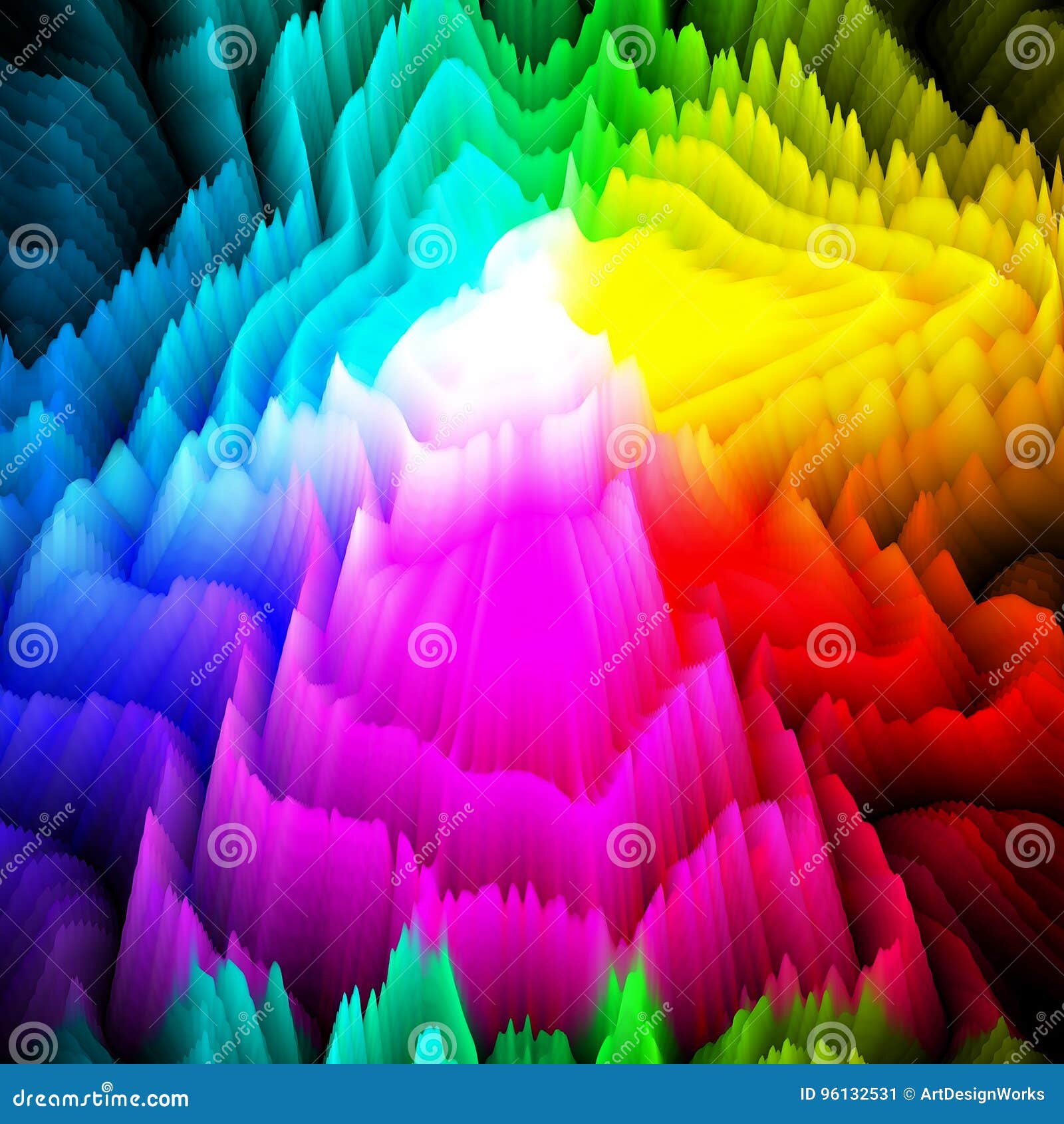 3d  prism colors background