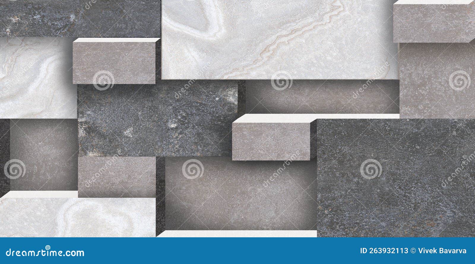 3d Digital Wallpaper and Elevation Design. Stock Illustration - Illustration of wallpaper 