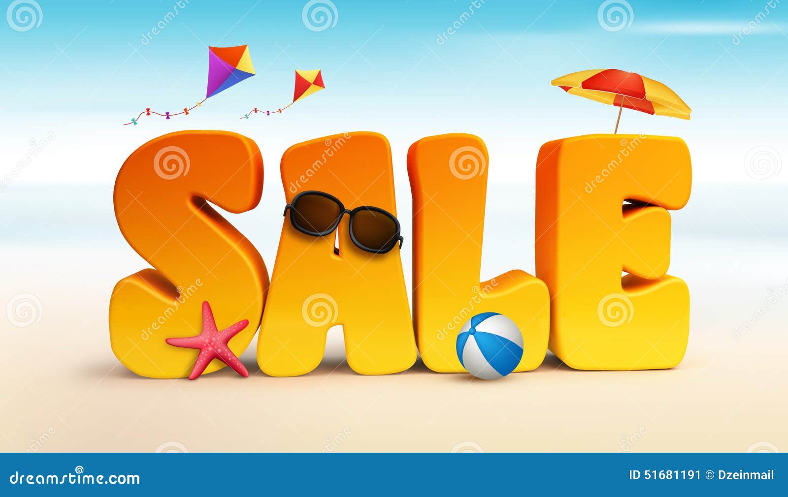 3d dimensional sale title words for summer