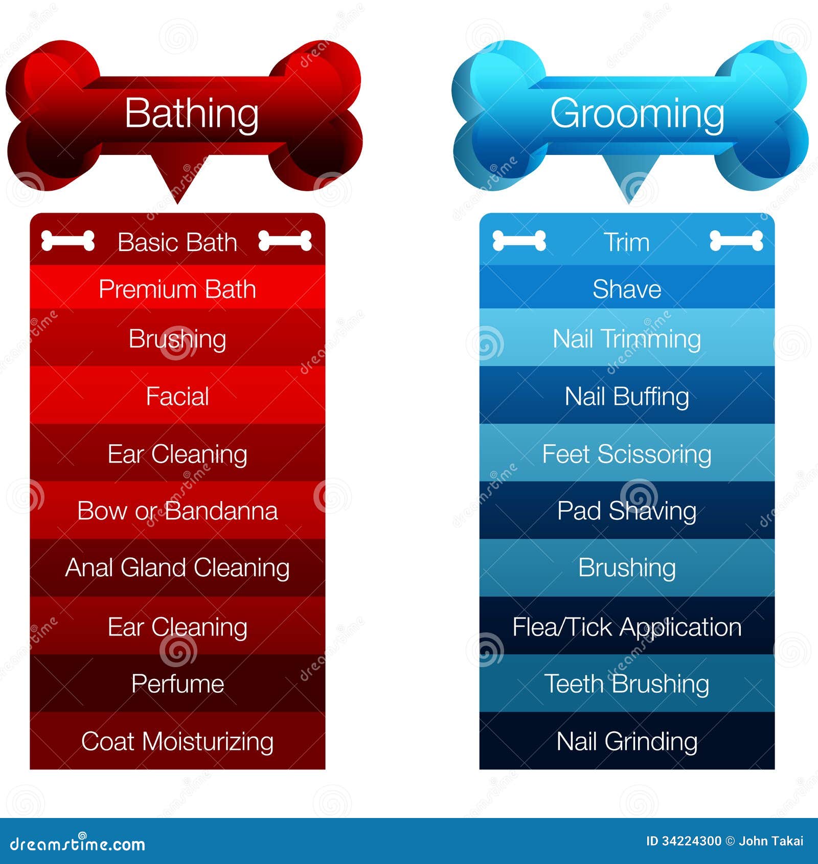 3d Dog Grooming Chart Stock Photo Image 34224300