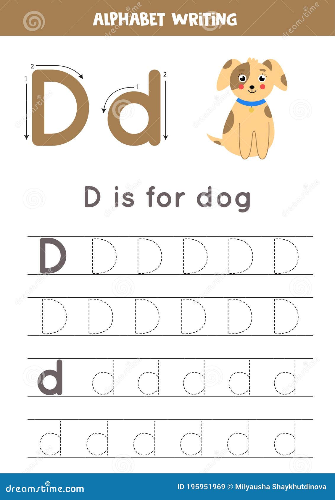 d-is-for-dog-tracing-english-alphabet-worksheet-stock-vector