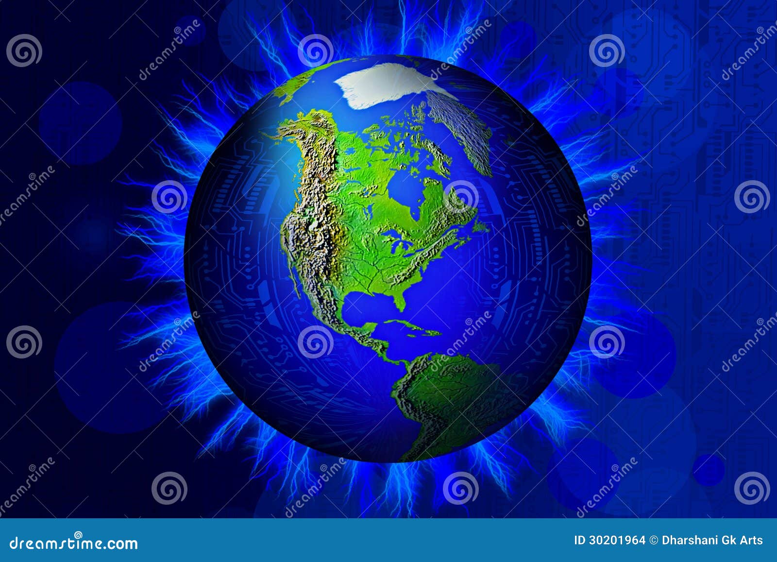 Global lighting Technology stock illustration. Illustration of flash