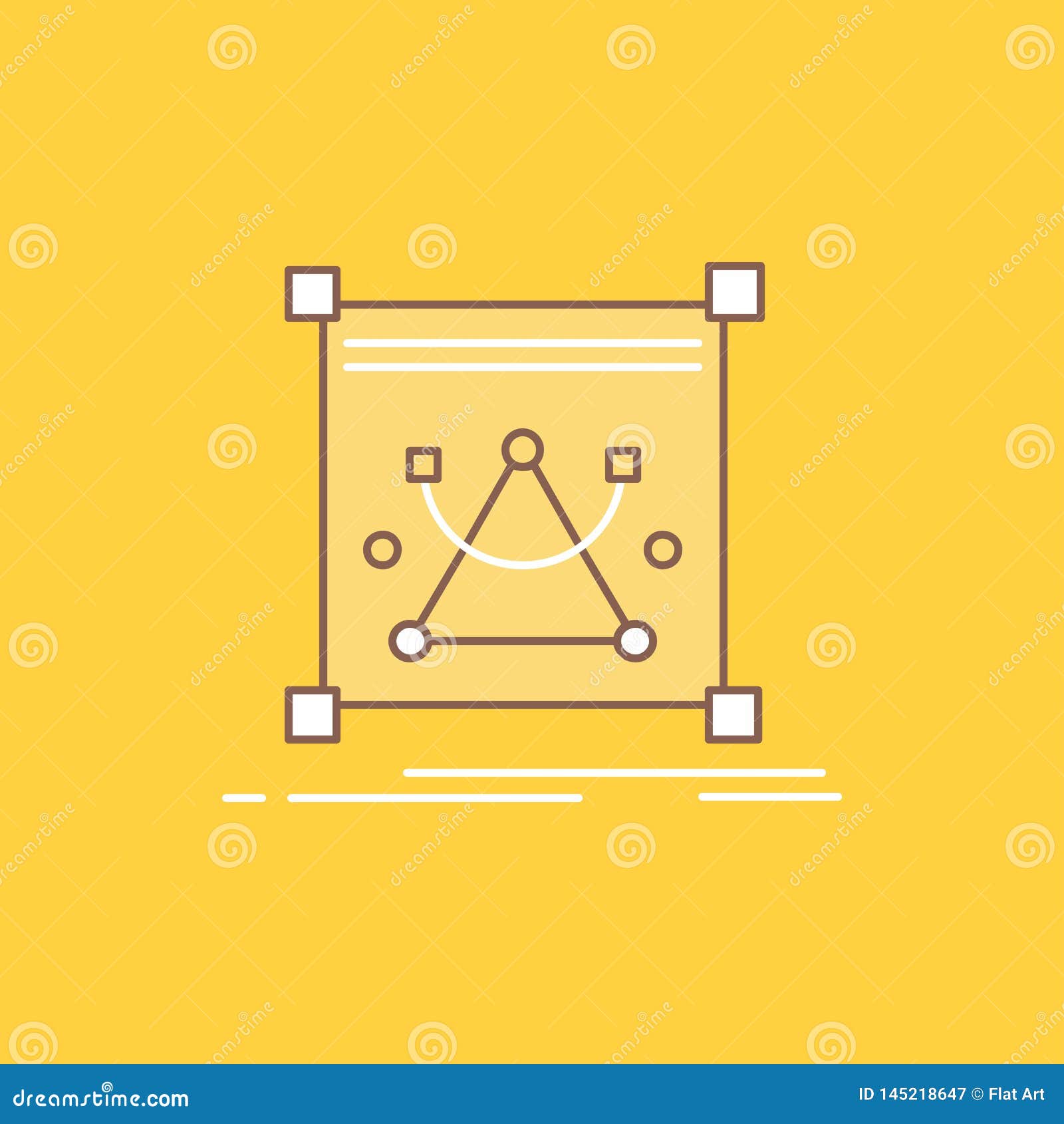 3d, Edit, Editing, Object, Resize Flat Line Filled Icon. Beautiful Logo  Button Over Yellow Background for UI and UX, Website or Stock Vector -  Illustration of abstract, accurate: 145218647