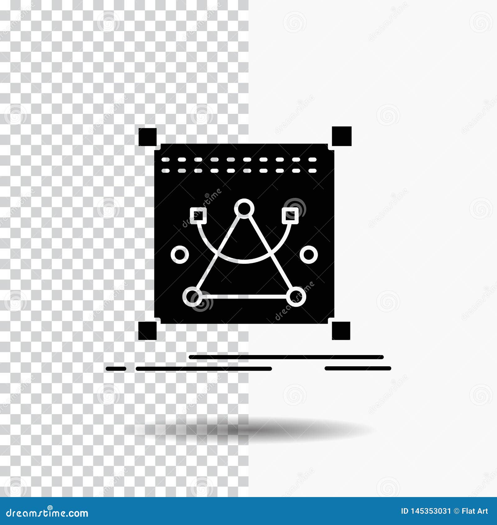 3d, Edit, Editing, Object, Resize Glyph Icon on Transparent Background.  Black Icon Stock Vector - Illustration of spot, crosshair: 145353031