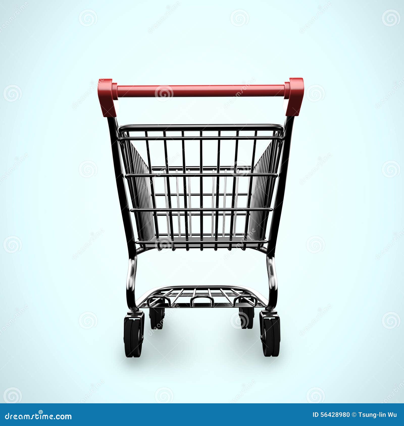 Shopping Cart Isolated Rear View Stock Illustrations 12 Shopping Cart