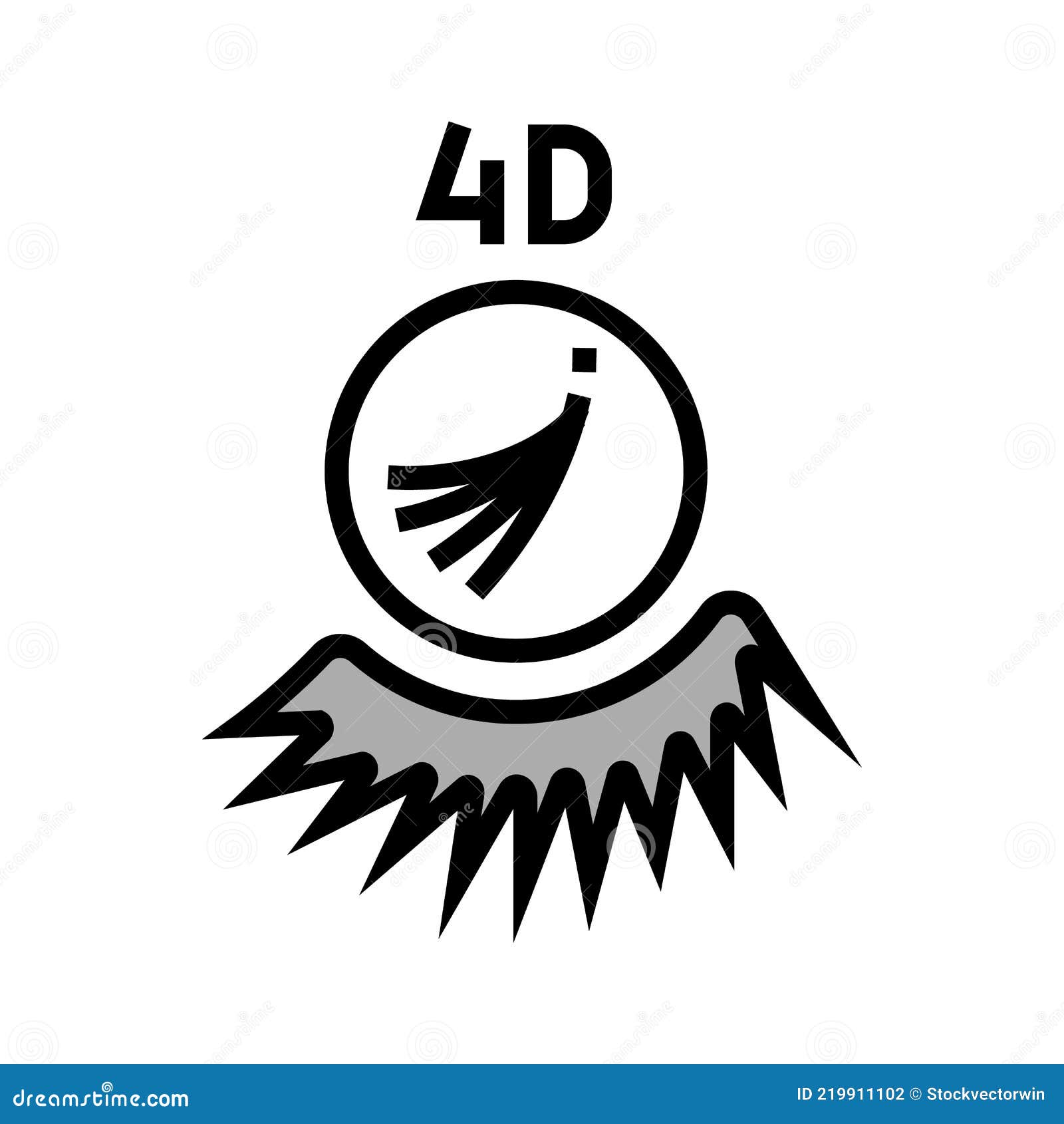 4d eyelashes color icon  