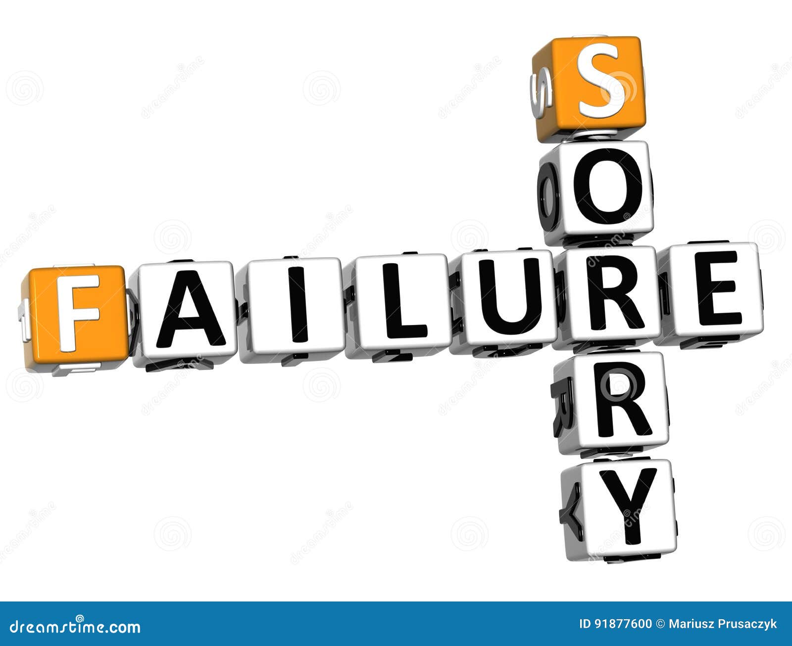 3D Failure Sorry Crossword stock illustration. Illustration of concept 91877600