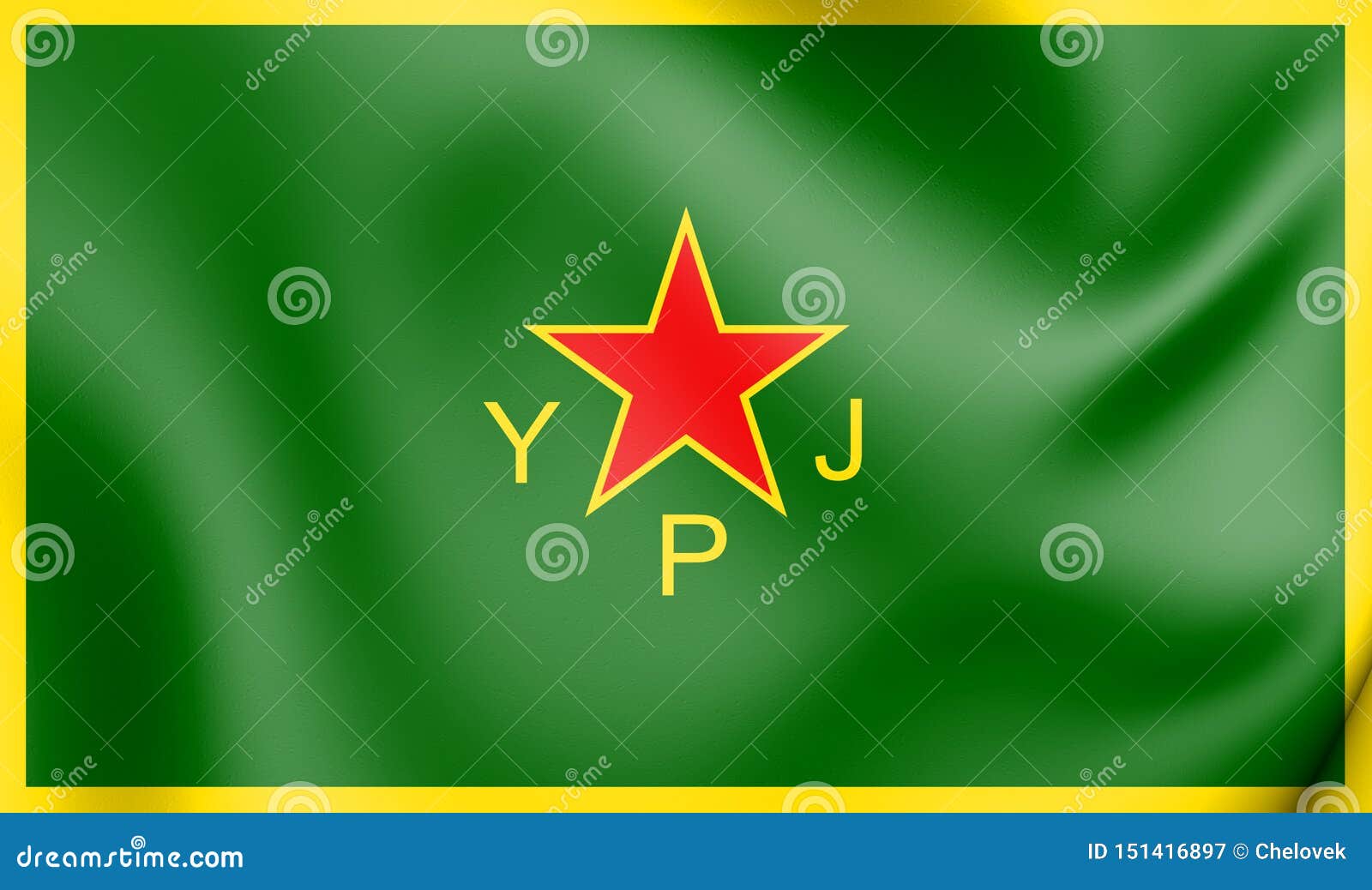 Fyon Women s Protection Units YPJ Flag ; female