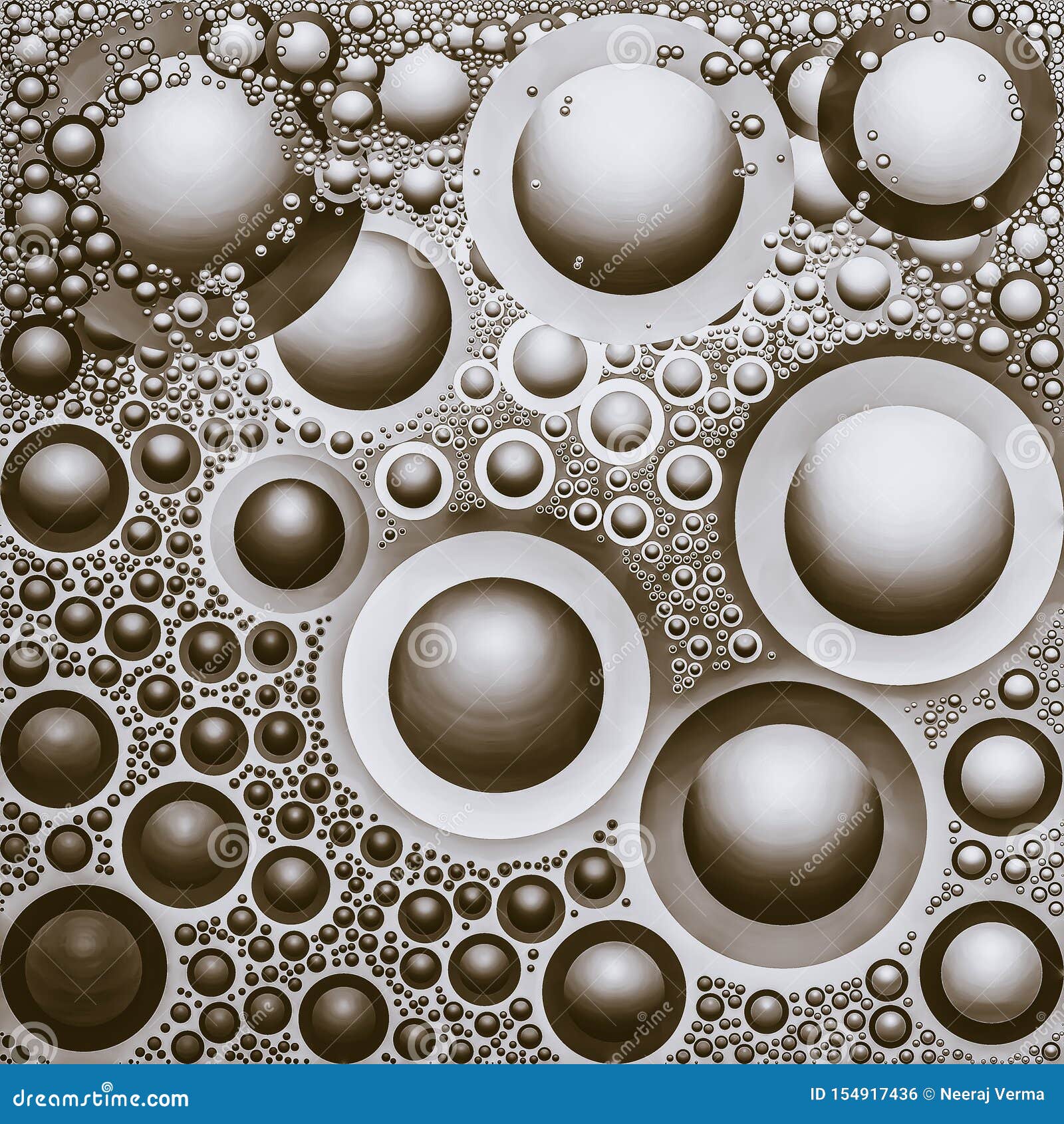 3D Floating Bubble Wallpaper Stock Illustration - Illustration of grey,  blowing: 154917436