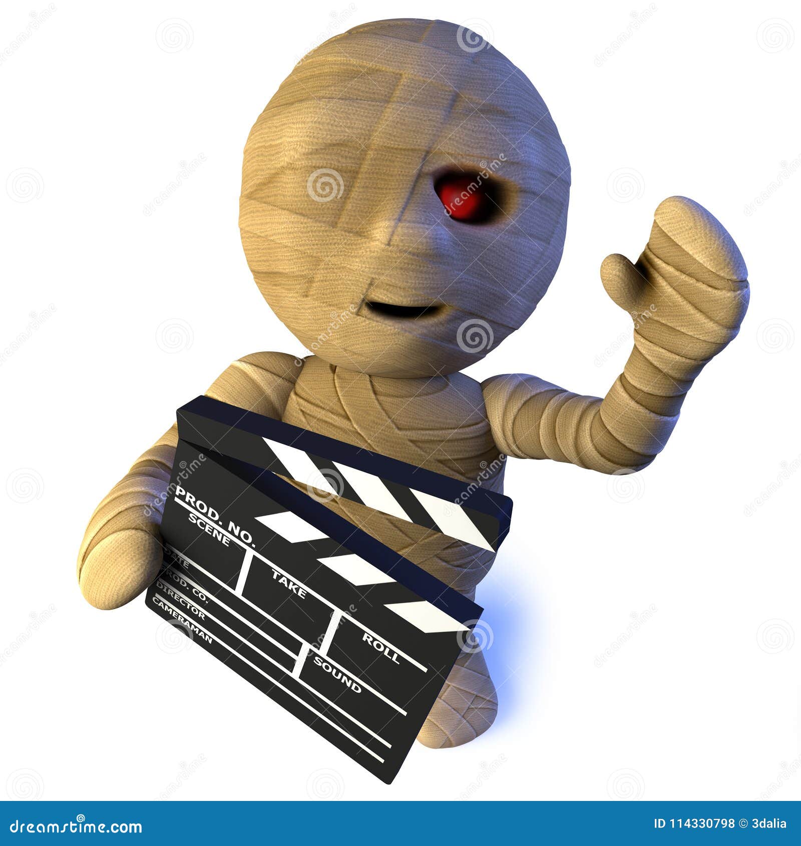 3d Funny Cartoon Egyptian Mummy Monster Character Making a Movie Stock  Illustration - Illustration of creature, ancient: 114330798