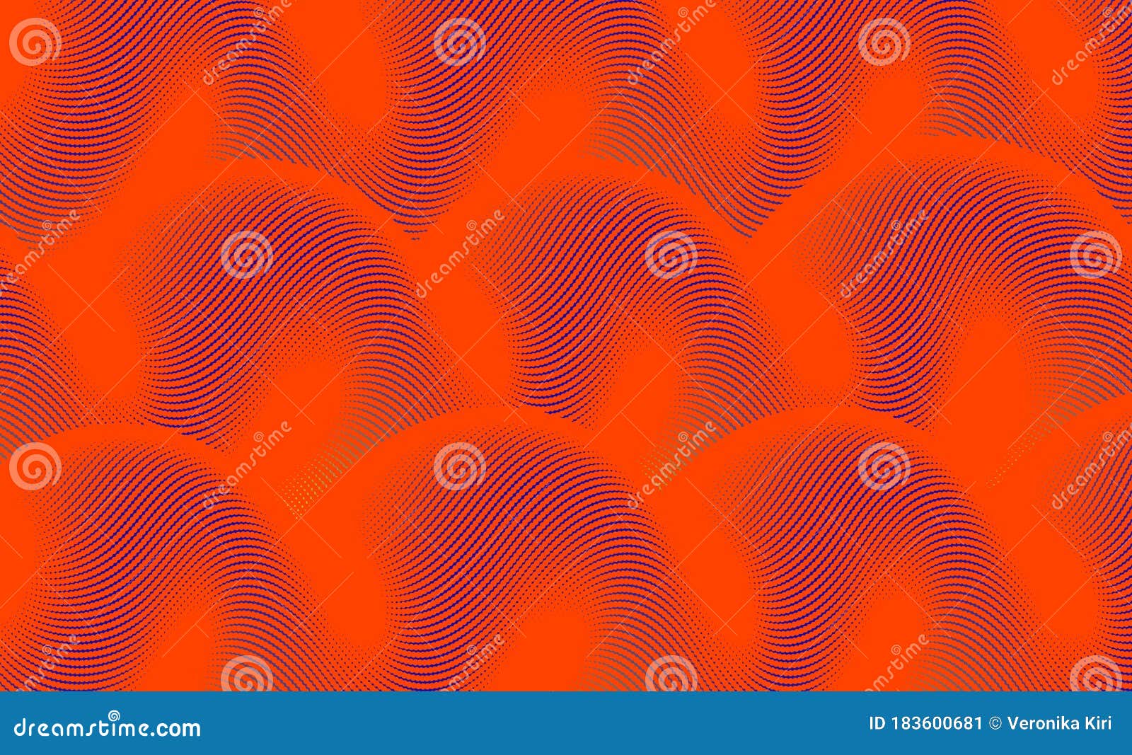 3D Geometric Orange Shapes Abstract Background. Vector Illustration