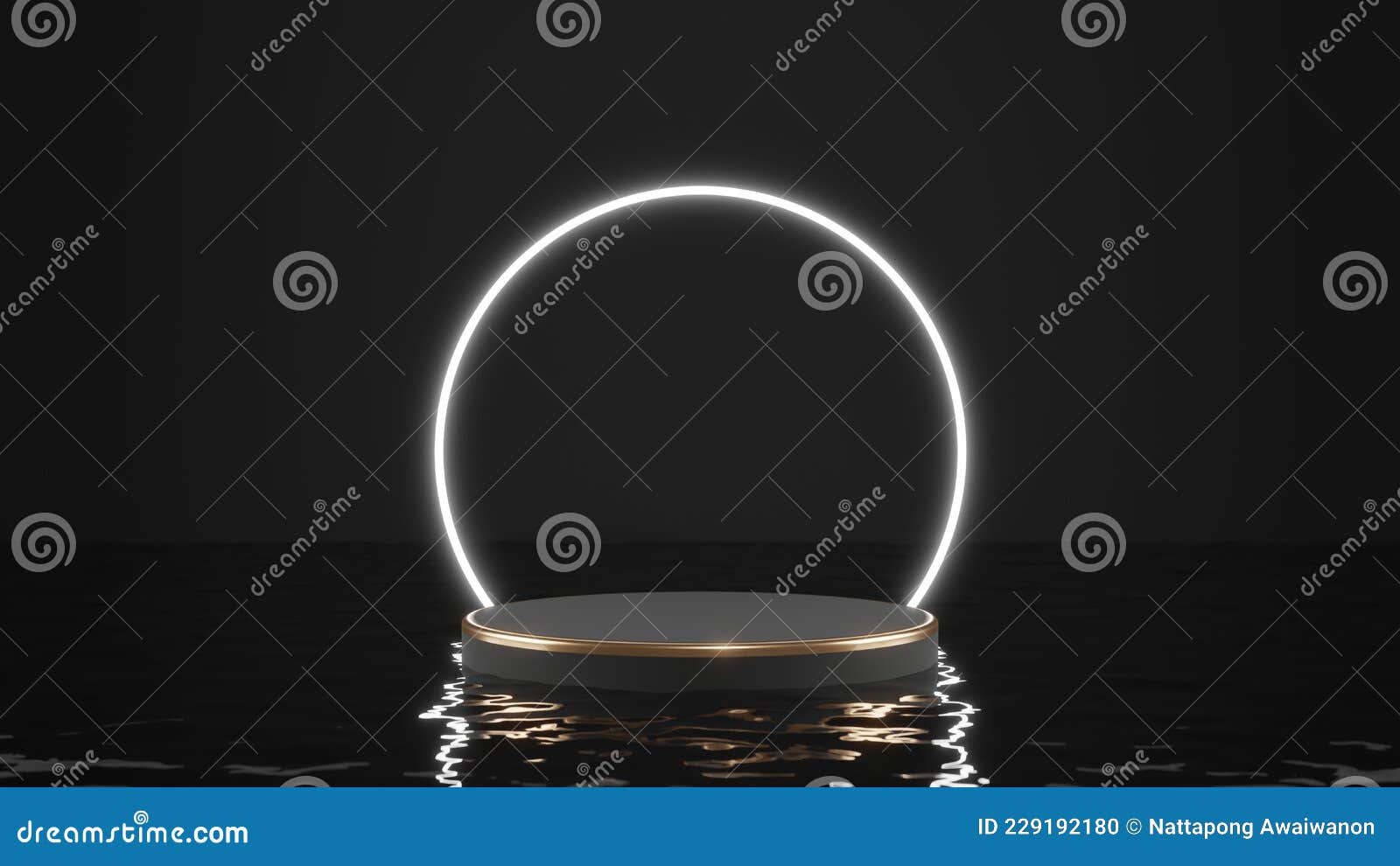 3d geometric  form rendering in minimal scene podium showcase, shop front, display mockup case and stage for cosmetic premium
