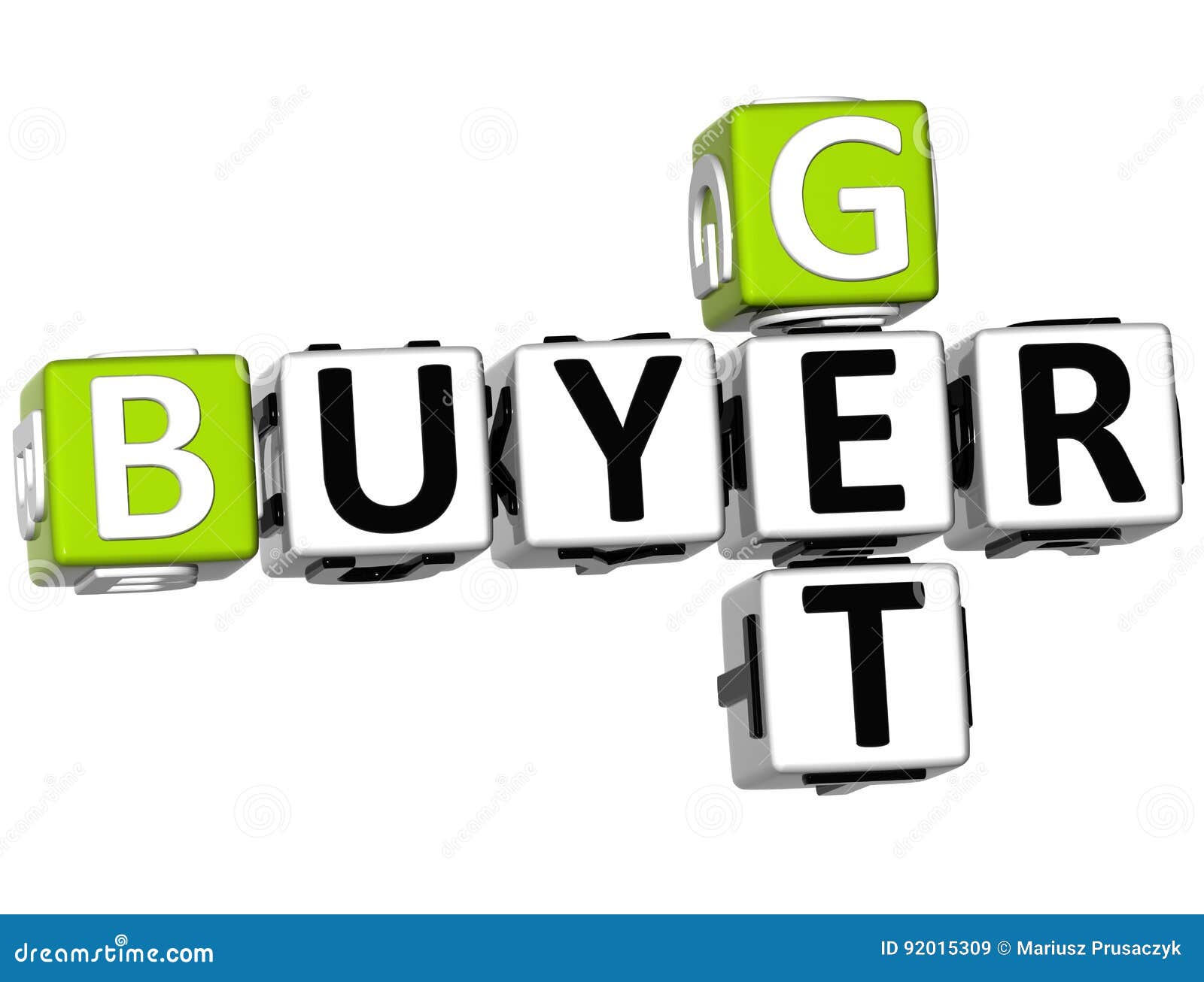 3D Get Buyer Crossword stock illustration. Illustration of crossword 92015309