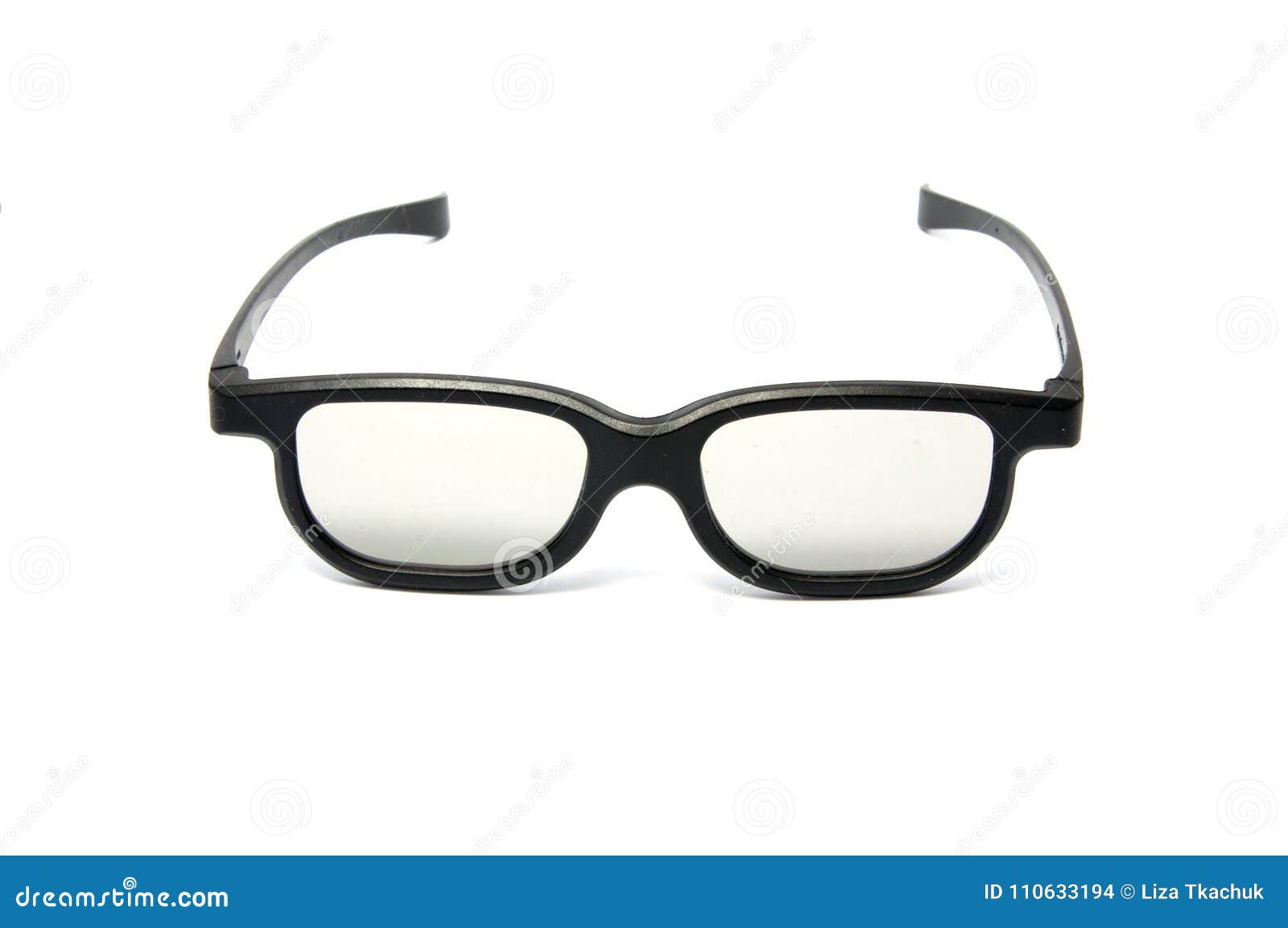 3d Glasses for Cinema Isolated Stock Photo - Image of glass, plastic ...