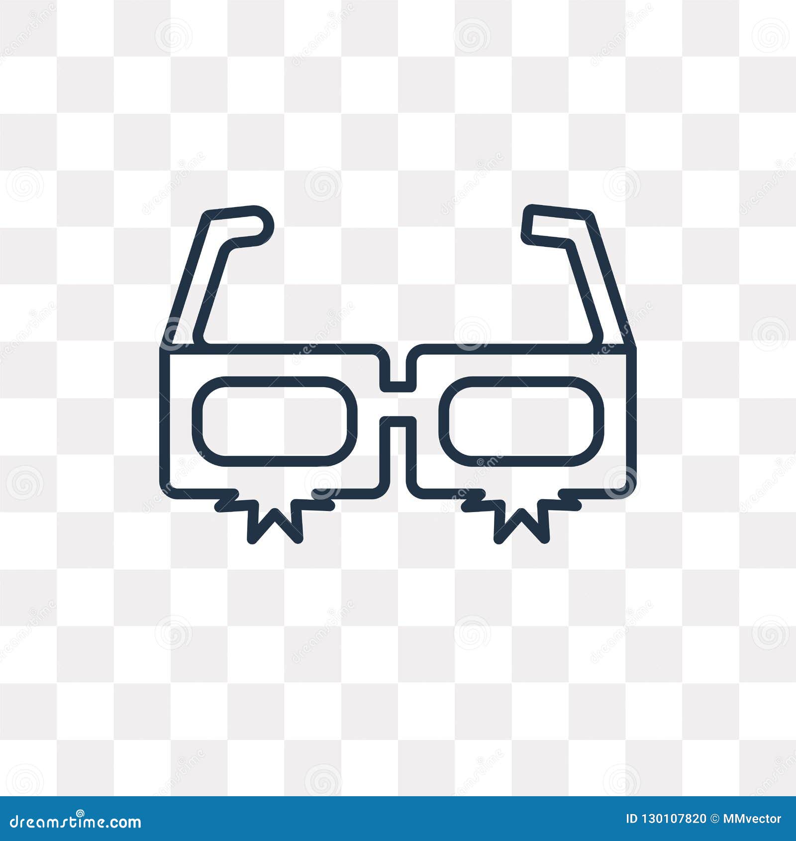 Download 3d Glasses Vector Icon Isolated On Transparent Background ...