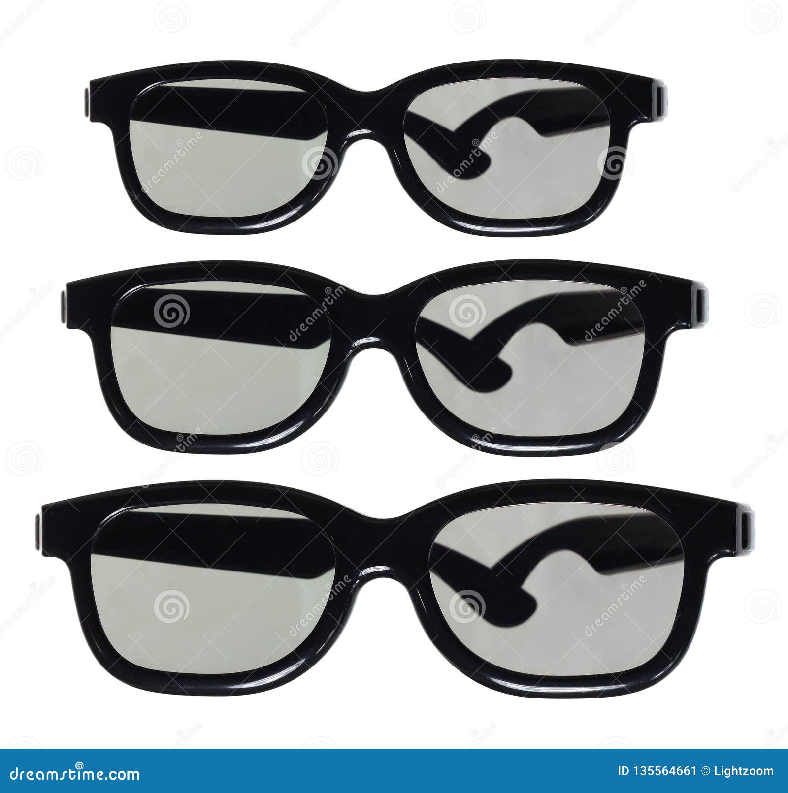 3D Glasses stock image. Image of vision, isolated, shot - 135564661