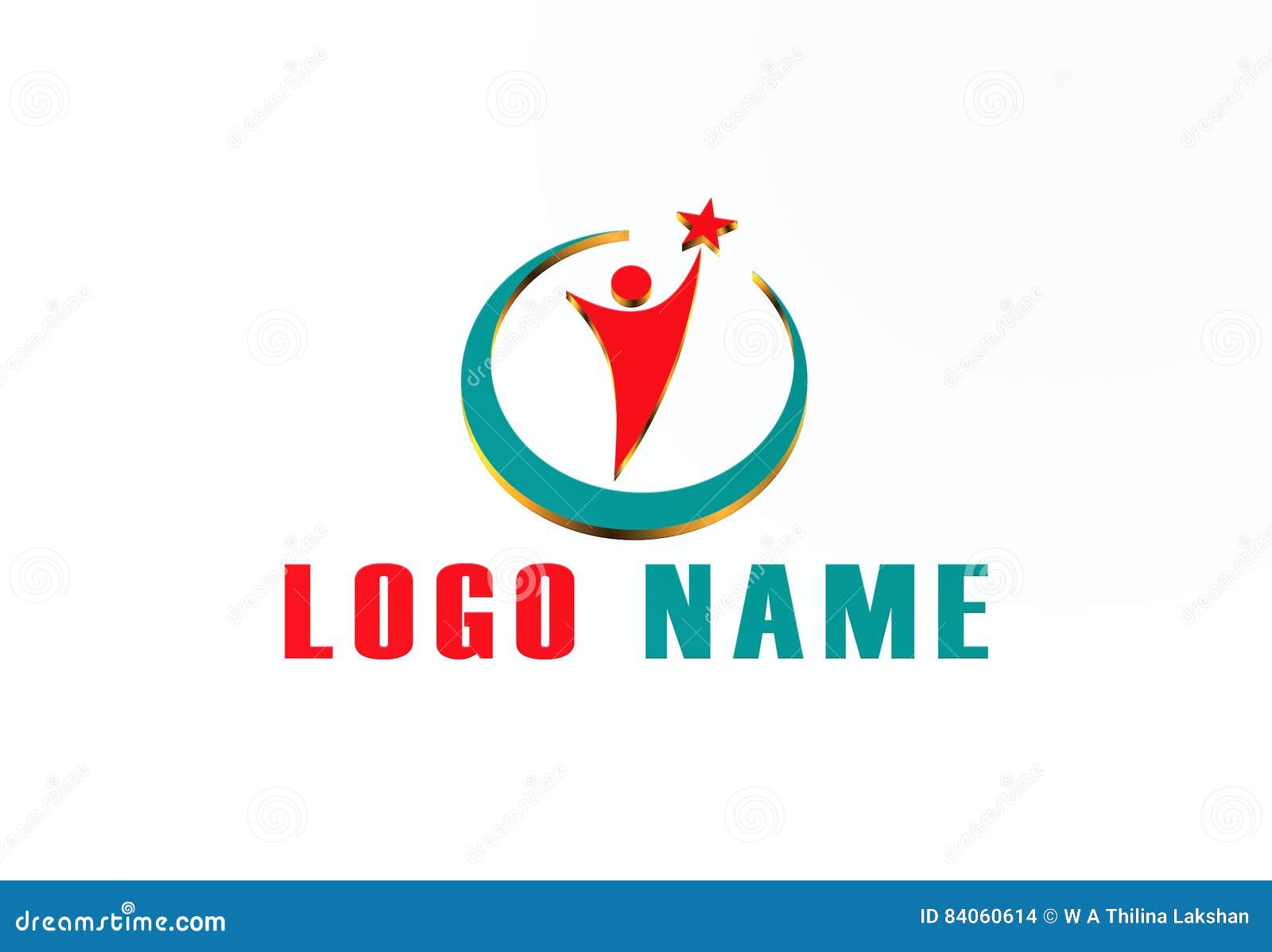 3D Gold Company Logo Vector Design Stock Vector - Illustration of office, organization: 84060614