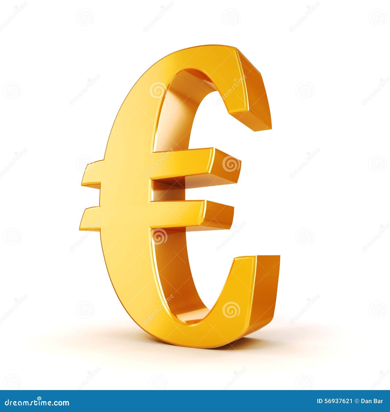 3d Gold Euro Currency Symbol Stock Illustration ...