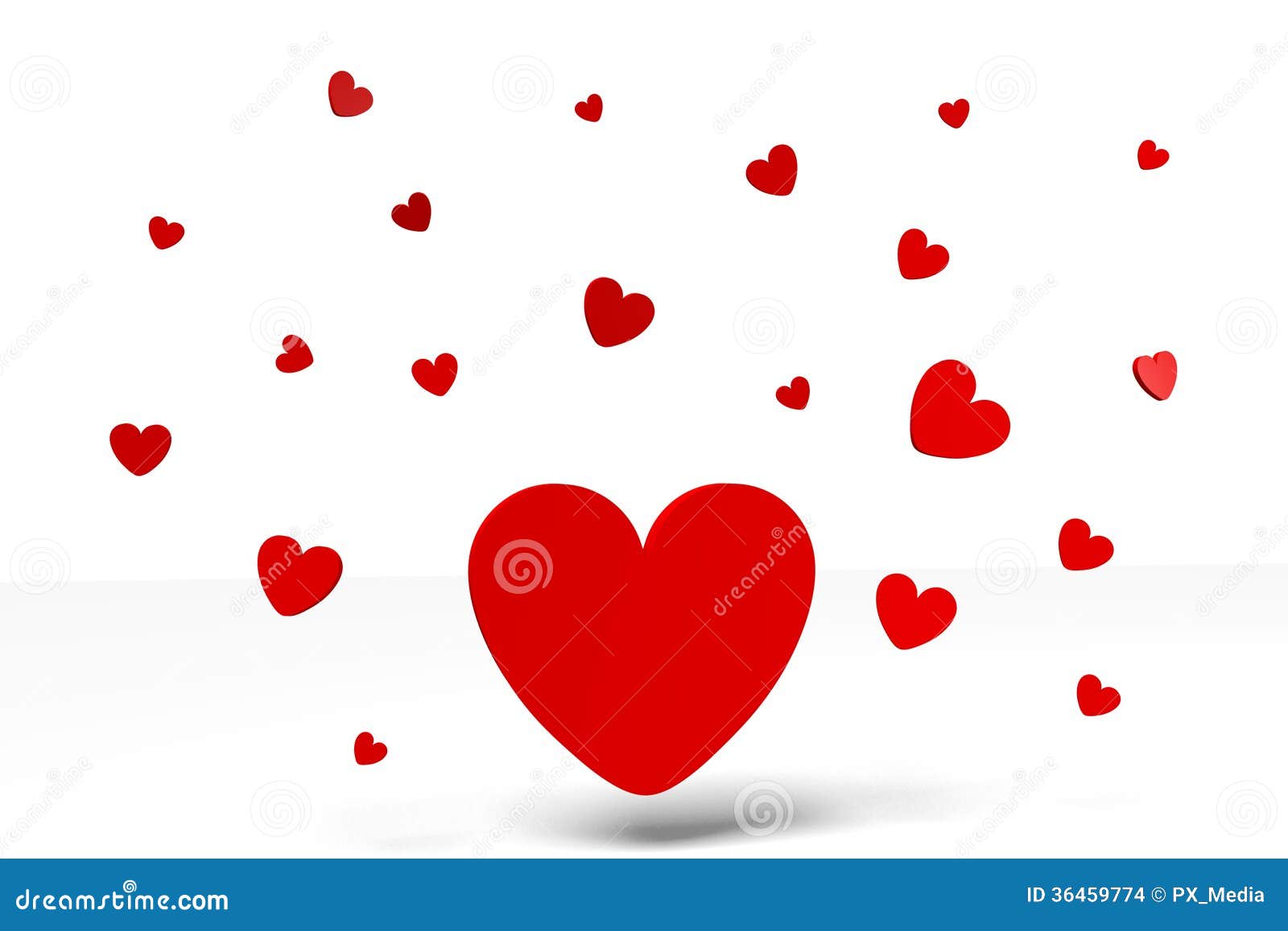 3D Graphics, Valentine's Day, 14th February, Hearts, Happy Valentines!. Stock ...