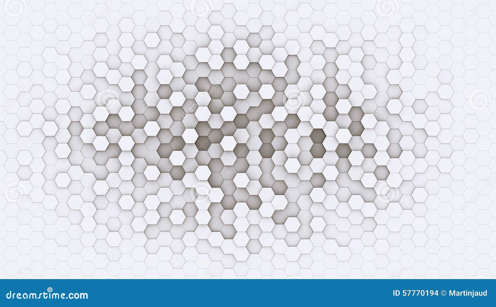 3d hexagonal background  structure