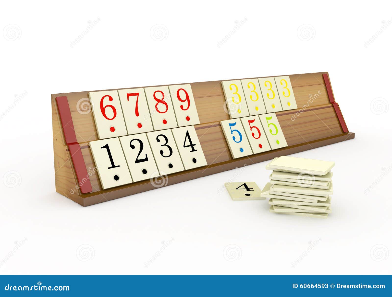 3d Rummikub-Tribune - Stock Illustratie - Illustration of 60664593