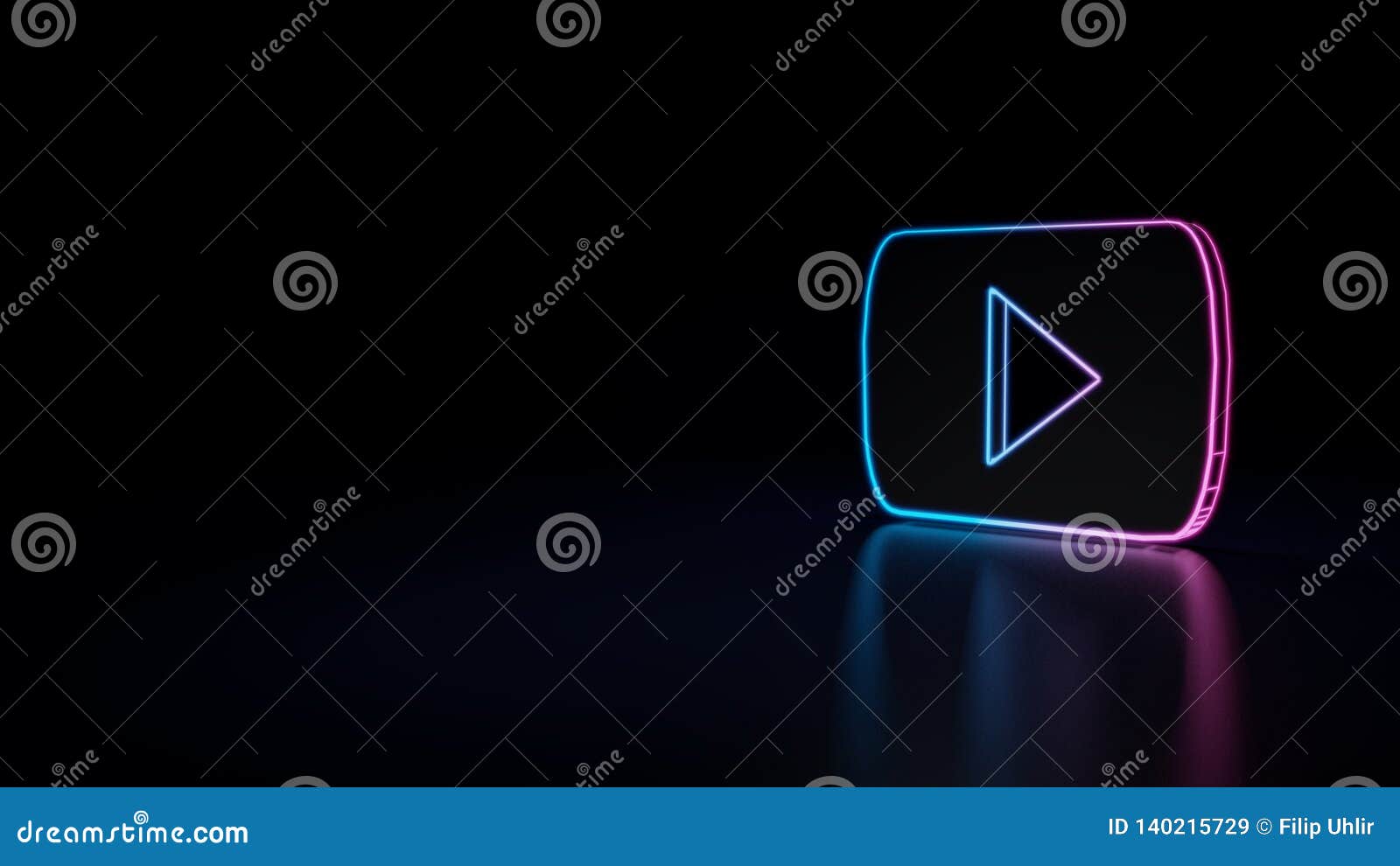 3d Icon Of Youtube Stock Illustration Illustration Of Online