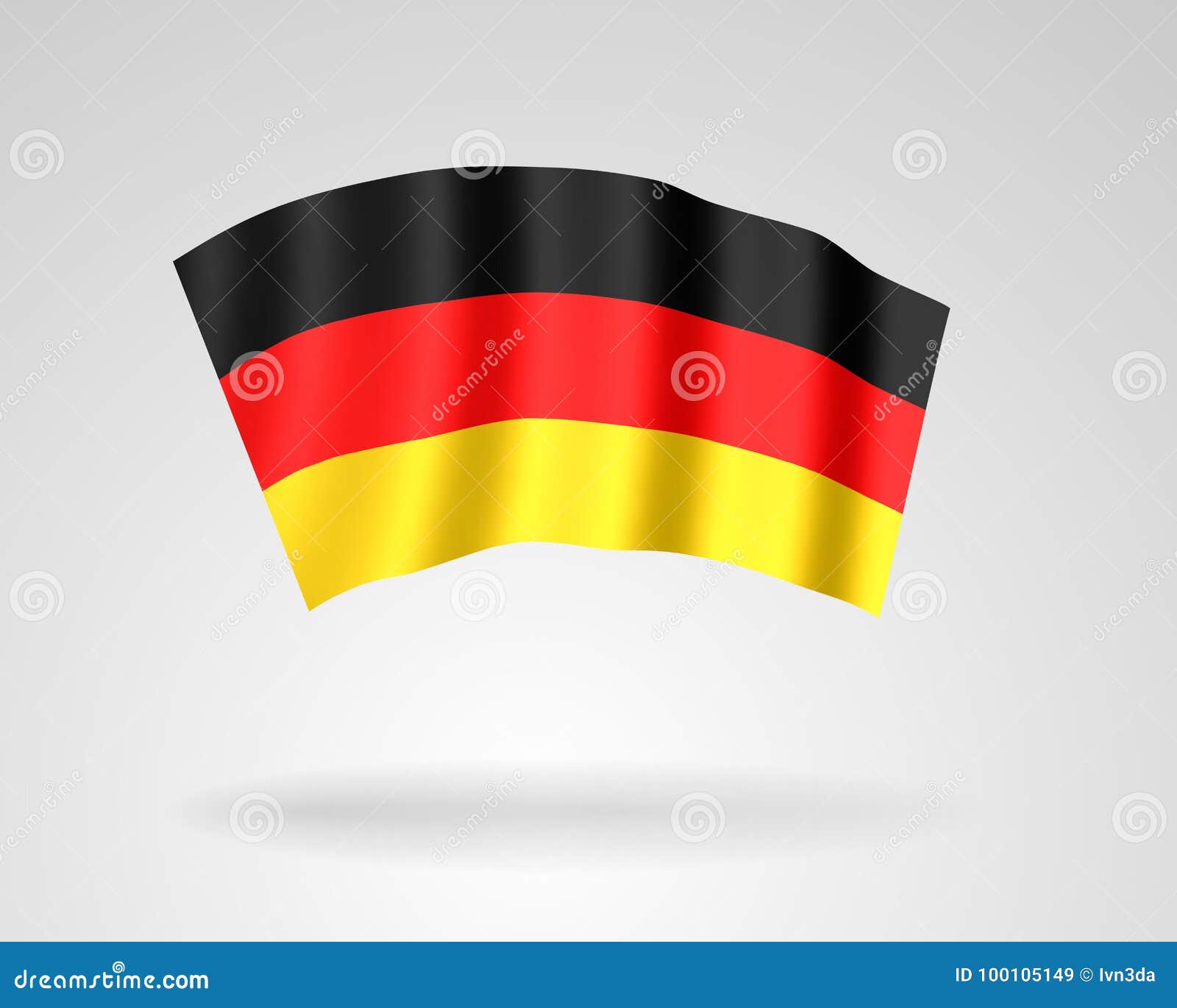 3d Icon of the National Flag of the Federal Republic of Germany Stock ...