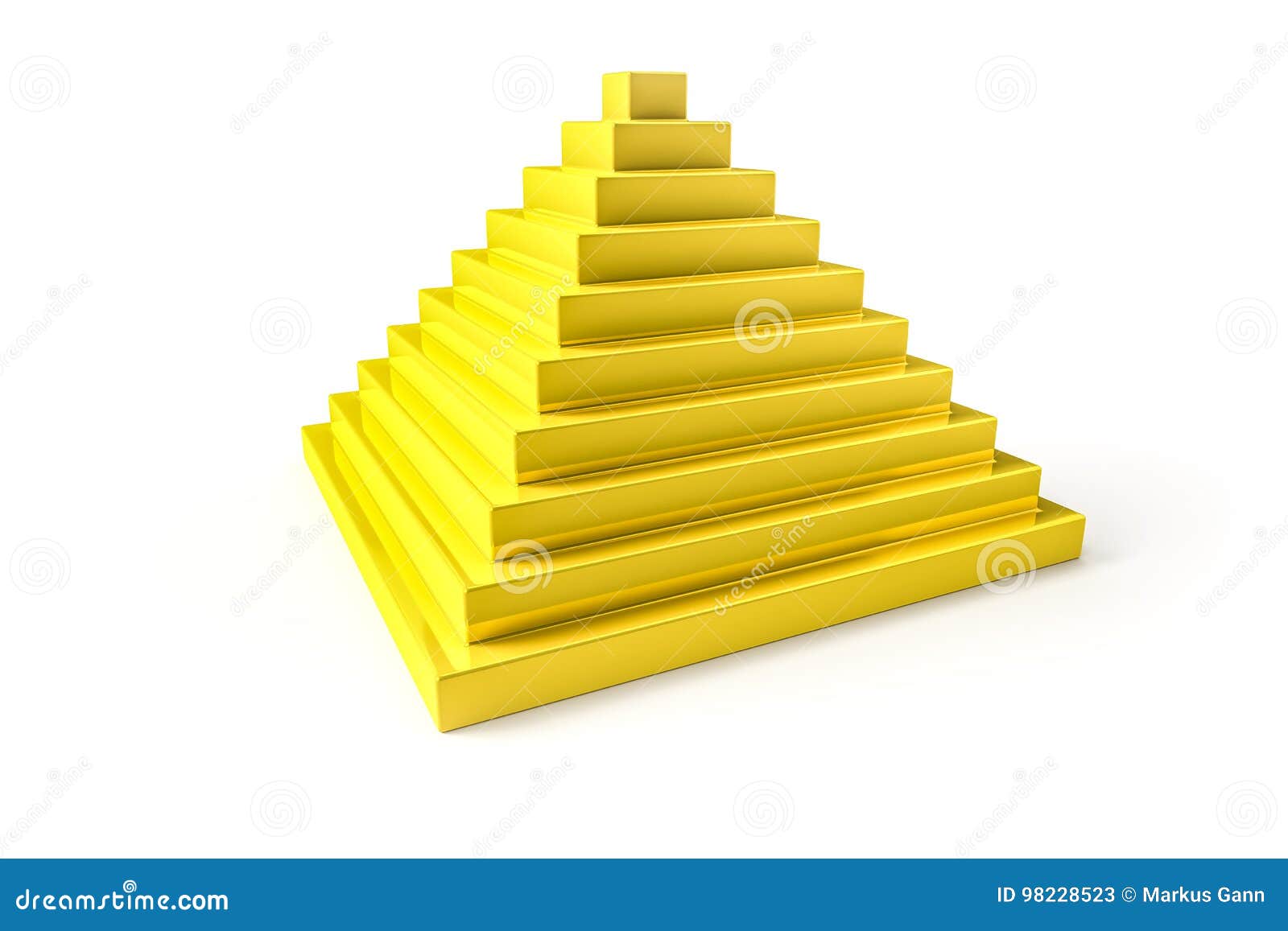 Abstract golden pyramid stock illustration. Illustration of icon - 98228523