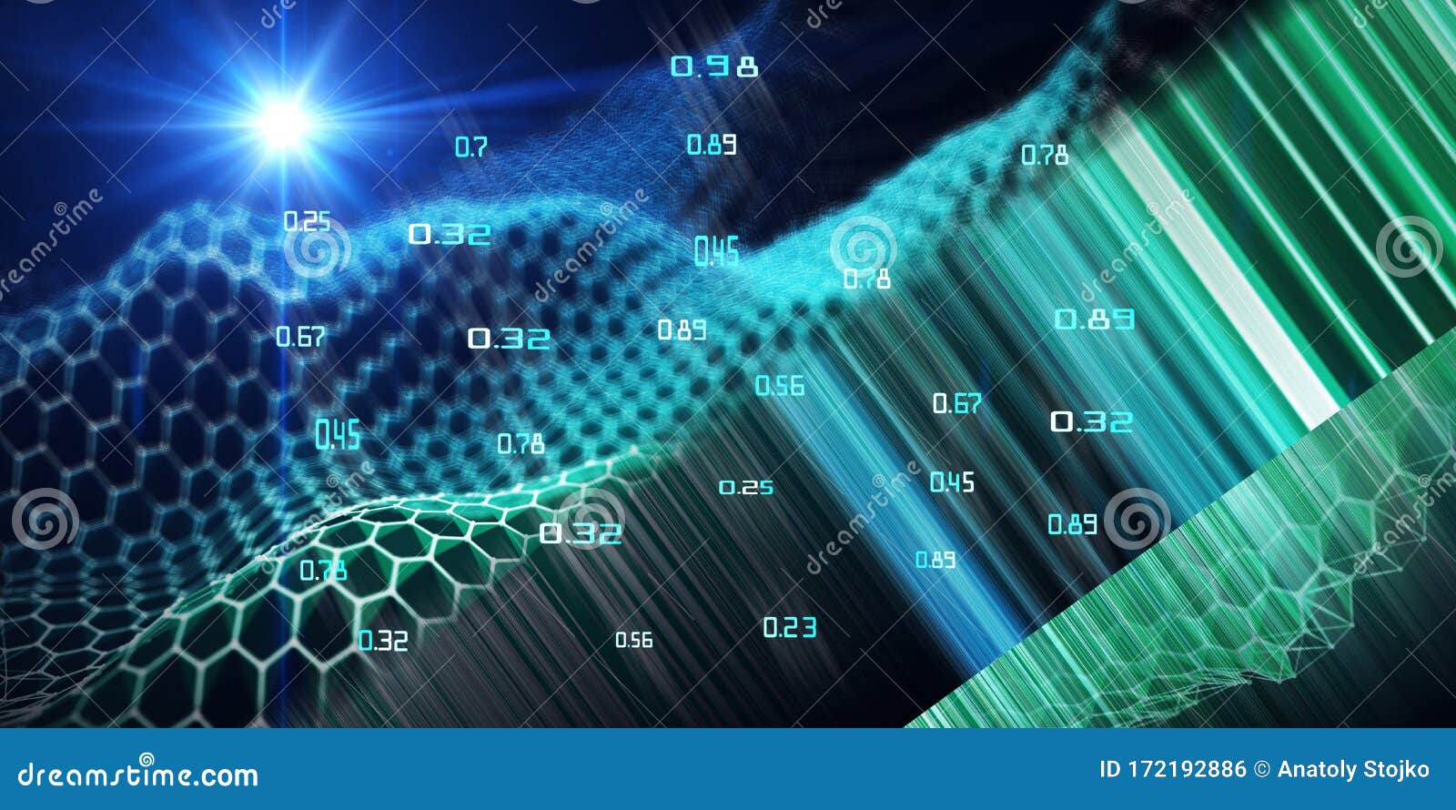 hexagon digital wave hexagon digital wave
