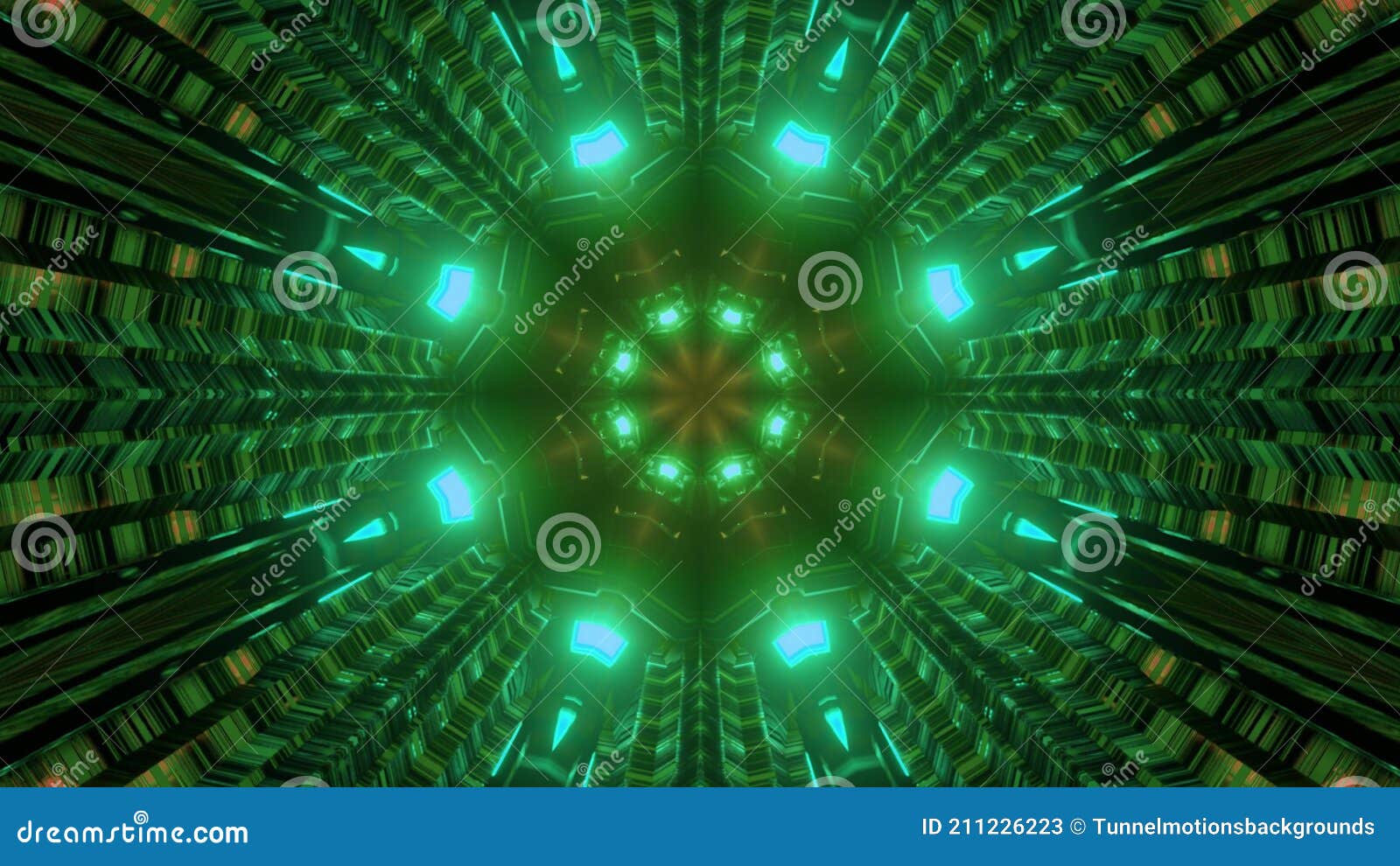 gleaming green neon pattern 3d 