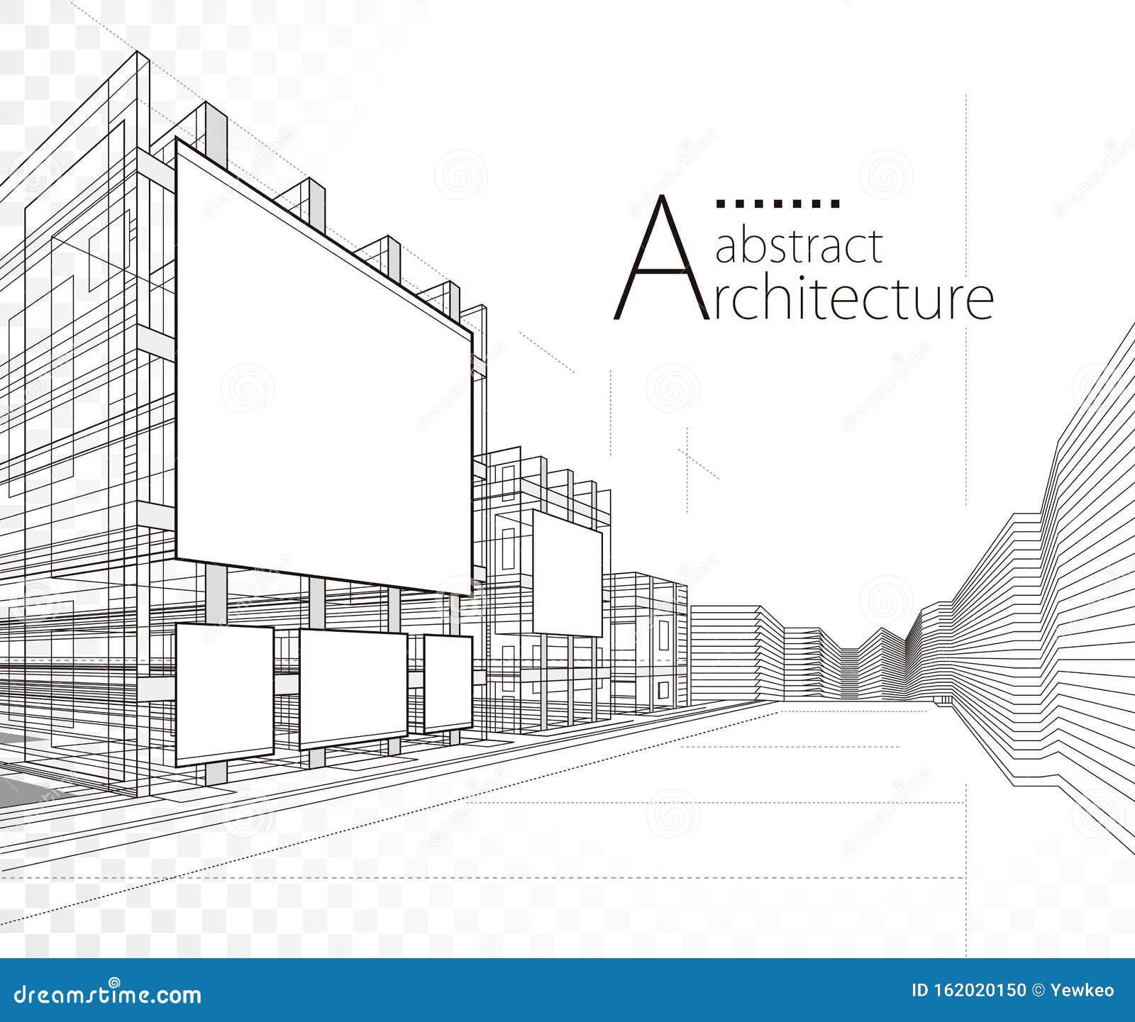 3D Illustration Architecture Construction Building Design. Stock Vector -  Illustration of digital, creative: 162020150