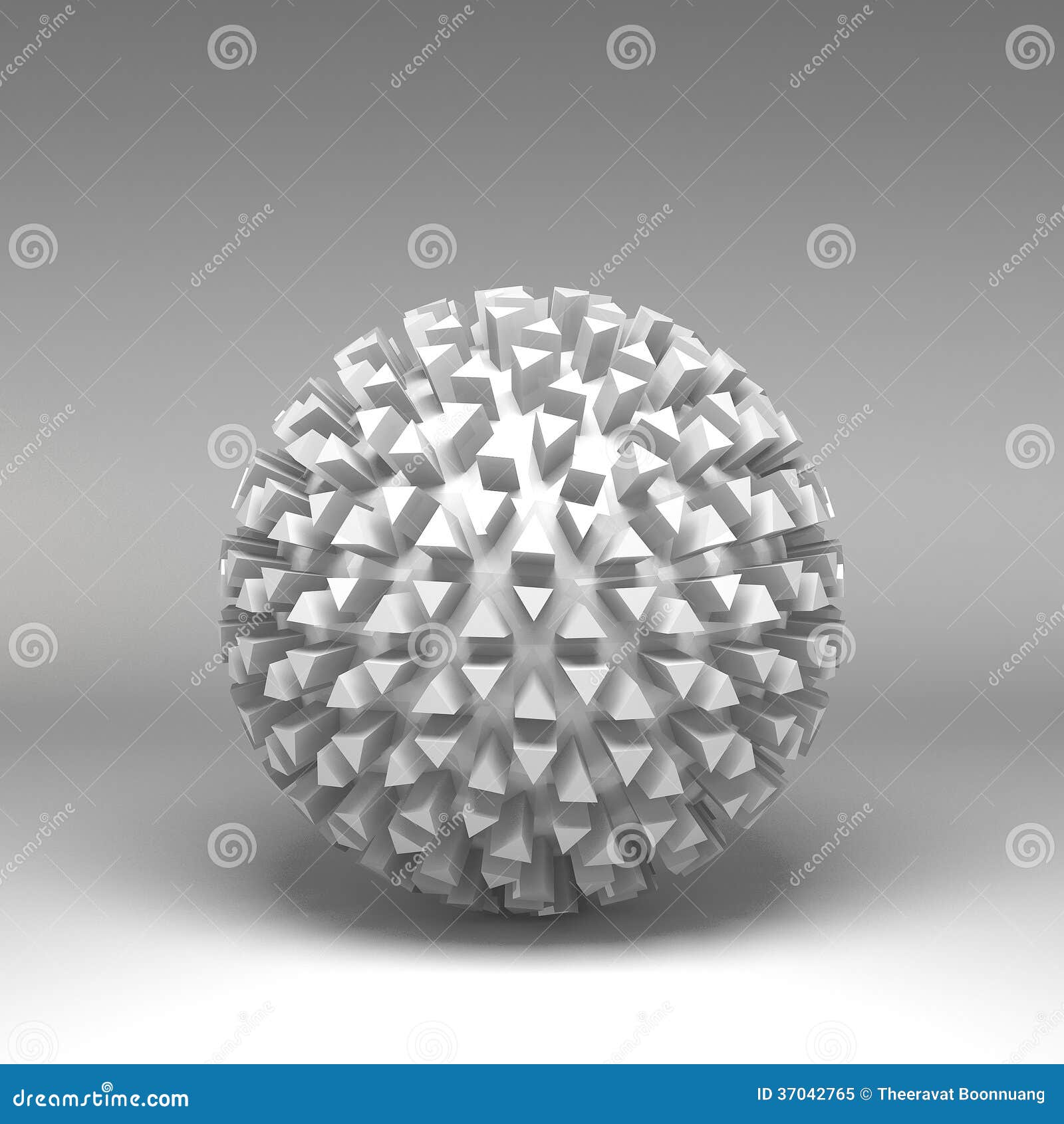 3d Illustration Basic Geometric Shapes Stock Illustration