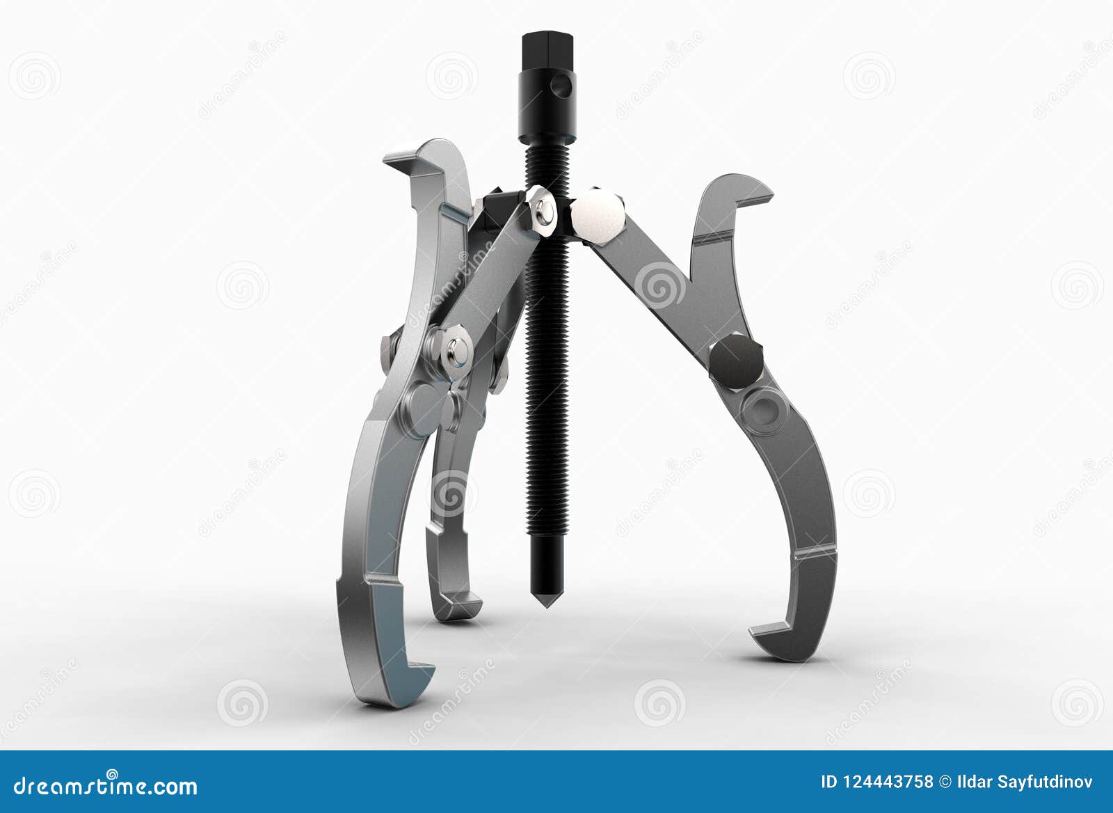 3d Illustration of Bearing Puller Stock Illustration Illustration of