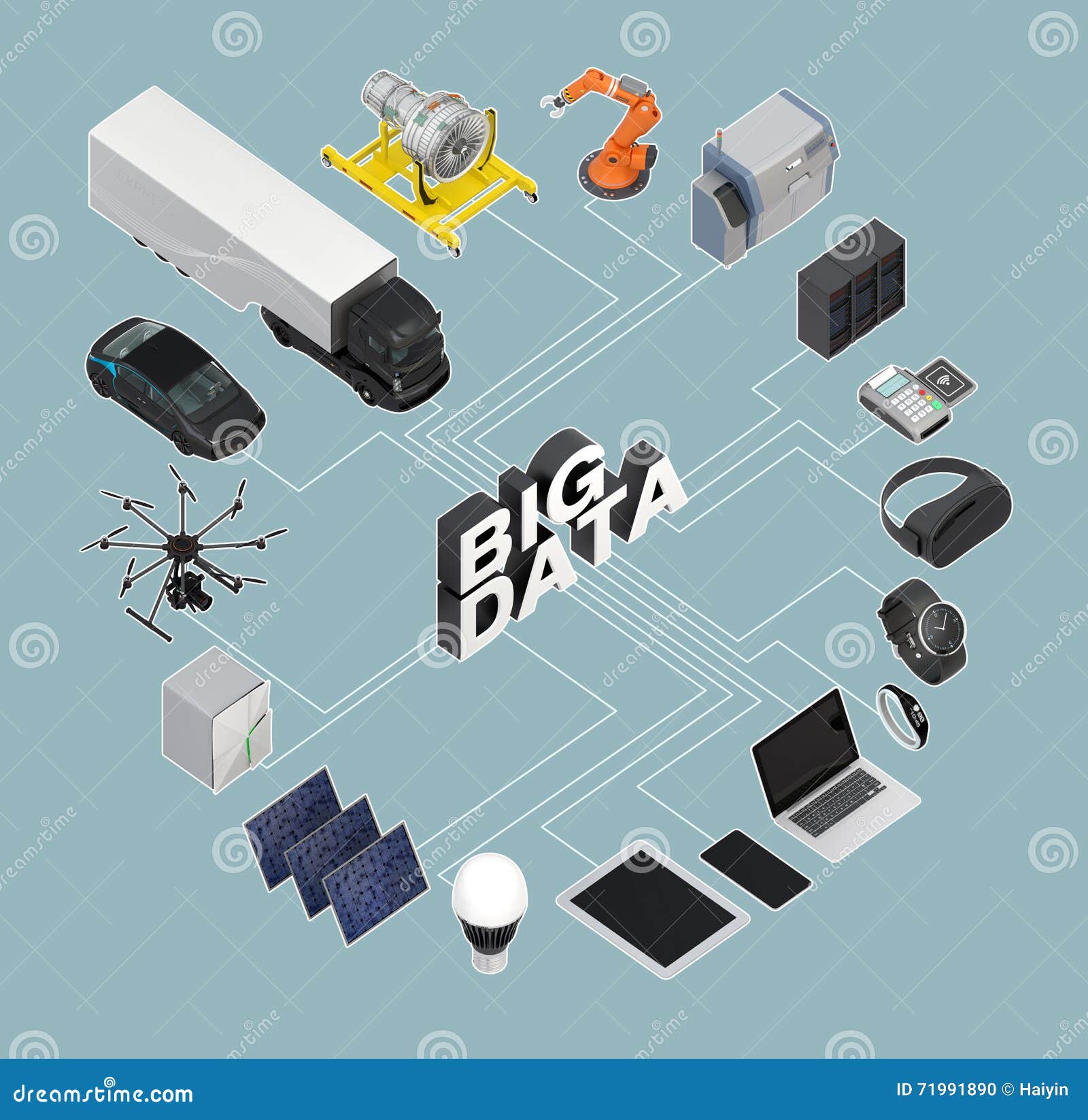 3d Illustration Of Big Data Concept Stock Illustration Illustration 3d Illustration Of Big Data Concept Stock Illustration Illustration
