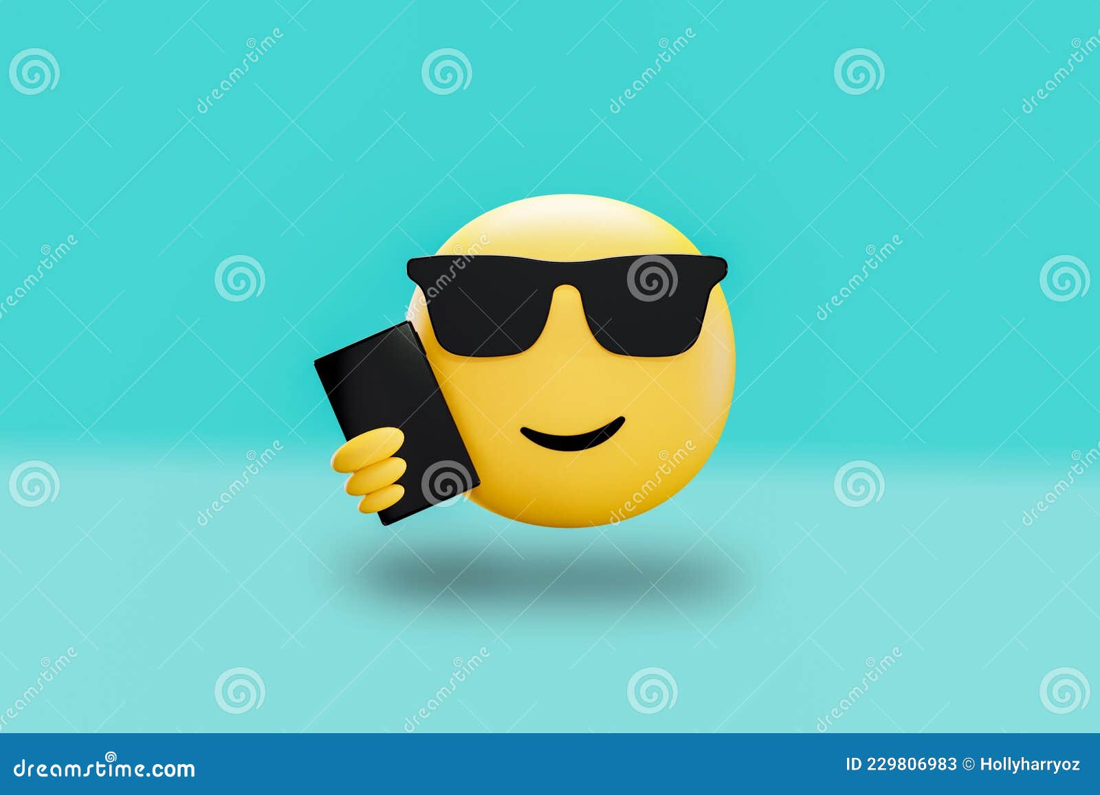 Smiley Face Sunglasses Thumbs Up Emoji Meme Face | Art Board Print