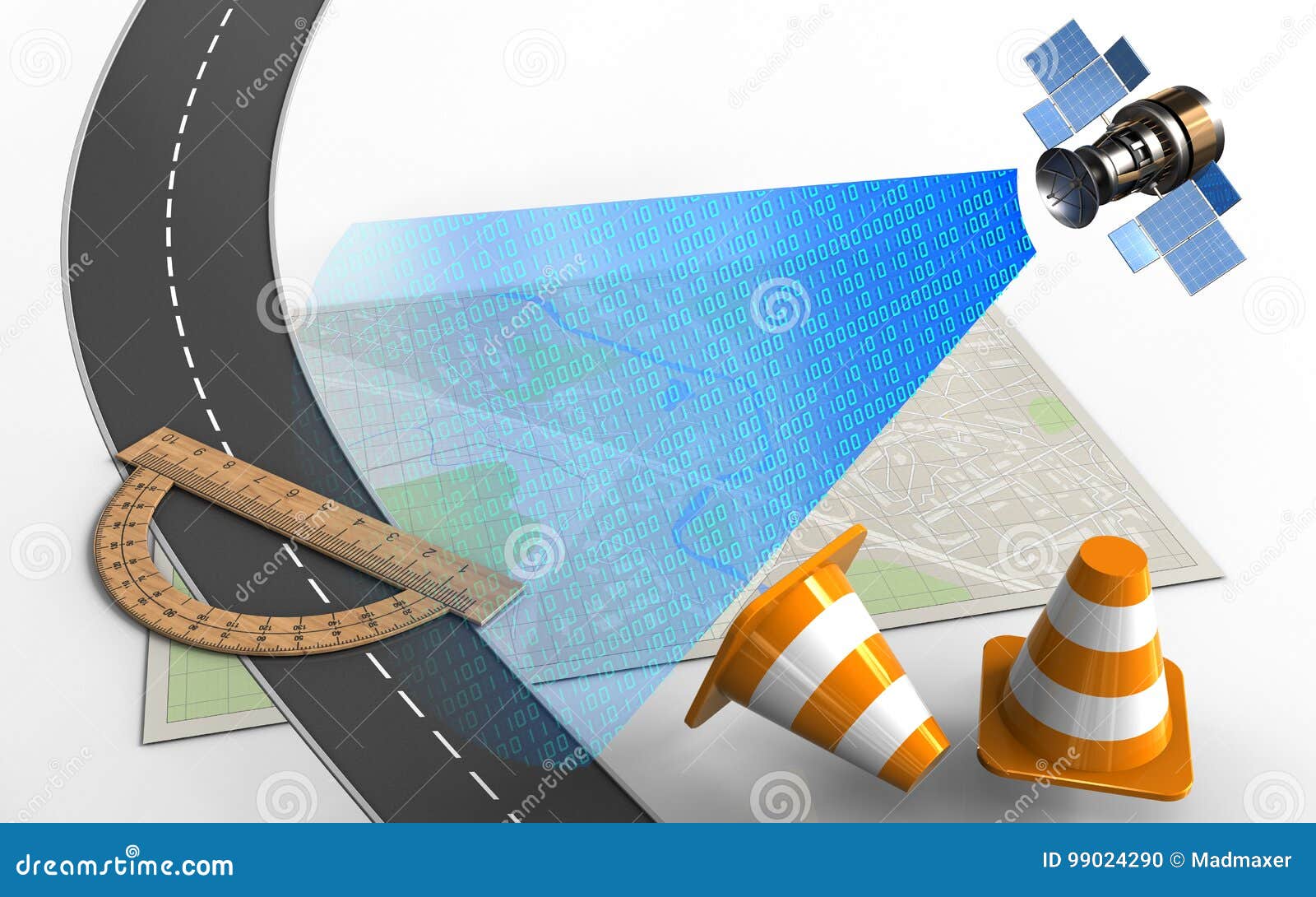 3d repair cones stock illustration. Illustration of paper 99024290