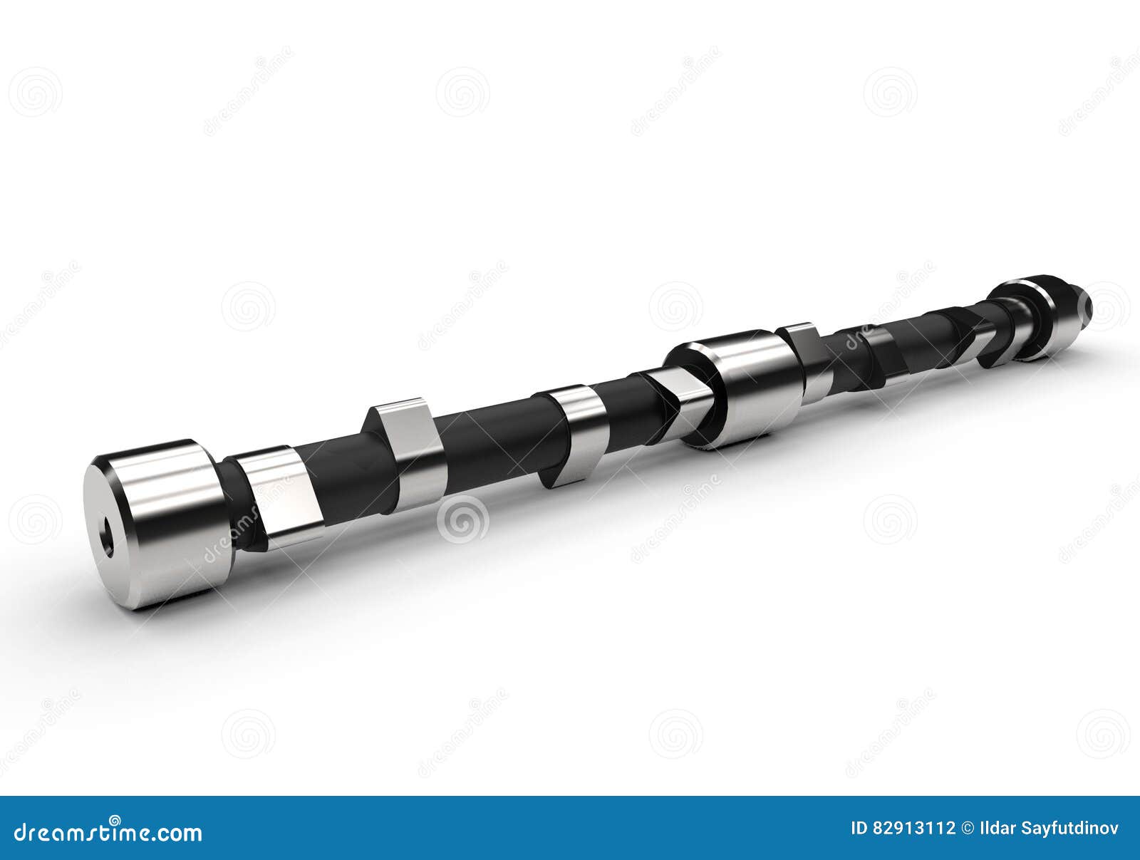 3d Illustration of Cam Shaft Stock Illustration Illustration of