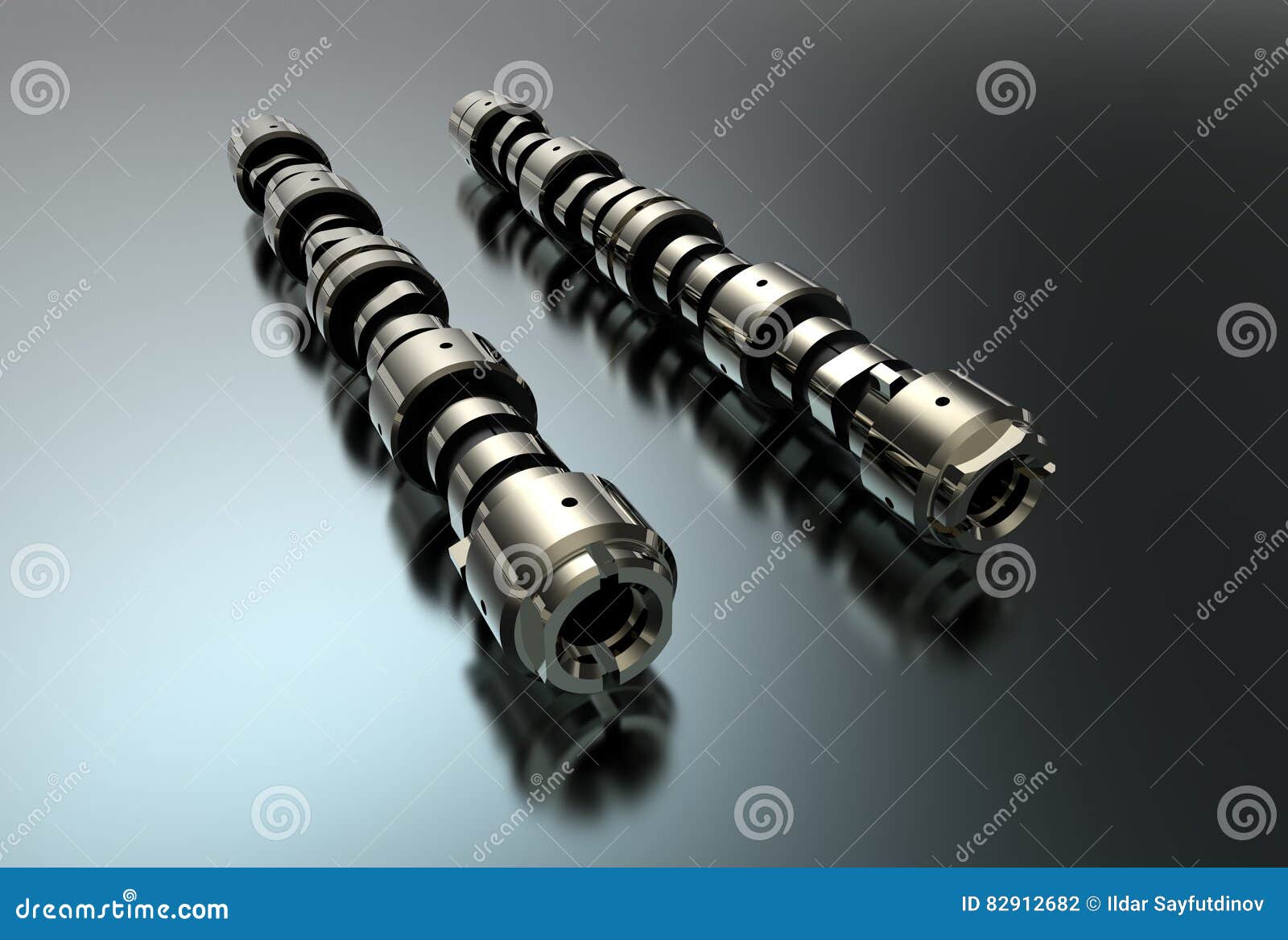 3d Illustration Cam Shafts 82912678